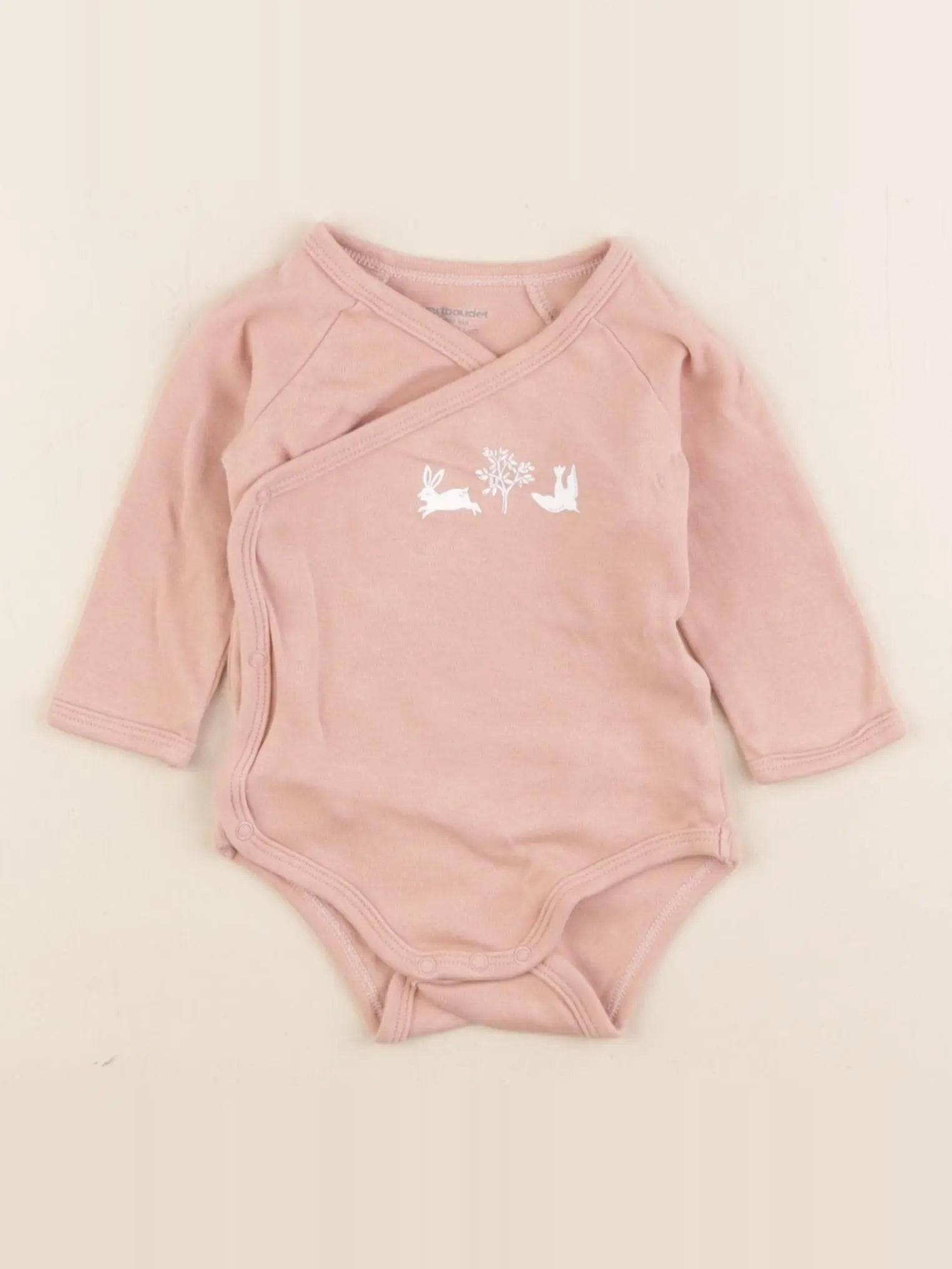 Vertbaudet - body rose - 6 mois