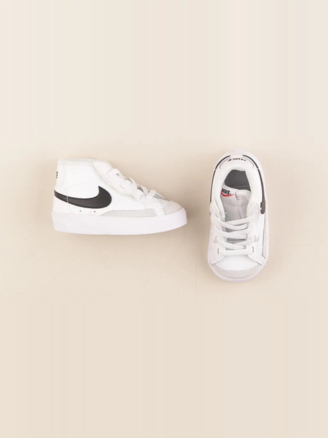 Nike - tennis à scratch/ lacets blanc - pointure 21