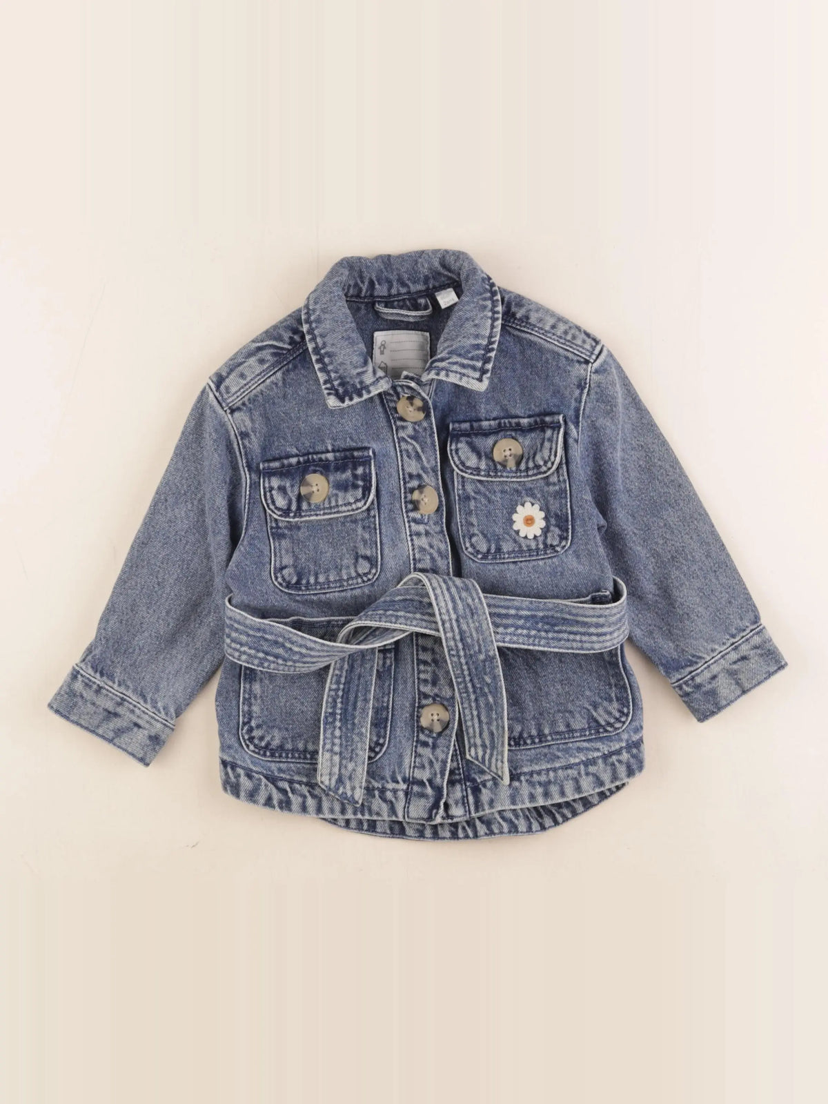 Vertbaudet - veste imprimé au dos bleu - 2 ans