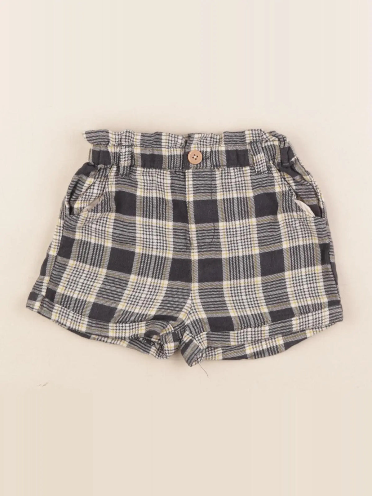 Vertbaudet - short gris - 9 mois