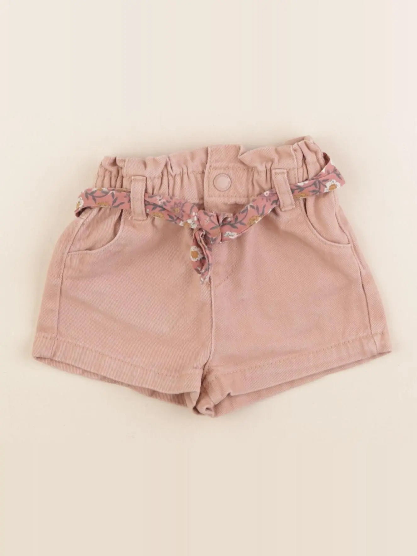 Vertbaudet - short rose - 12 mois