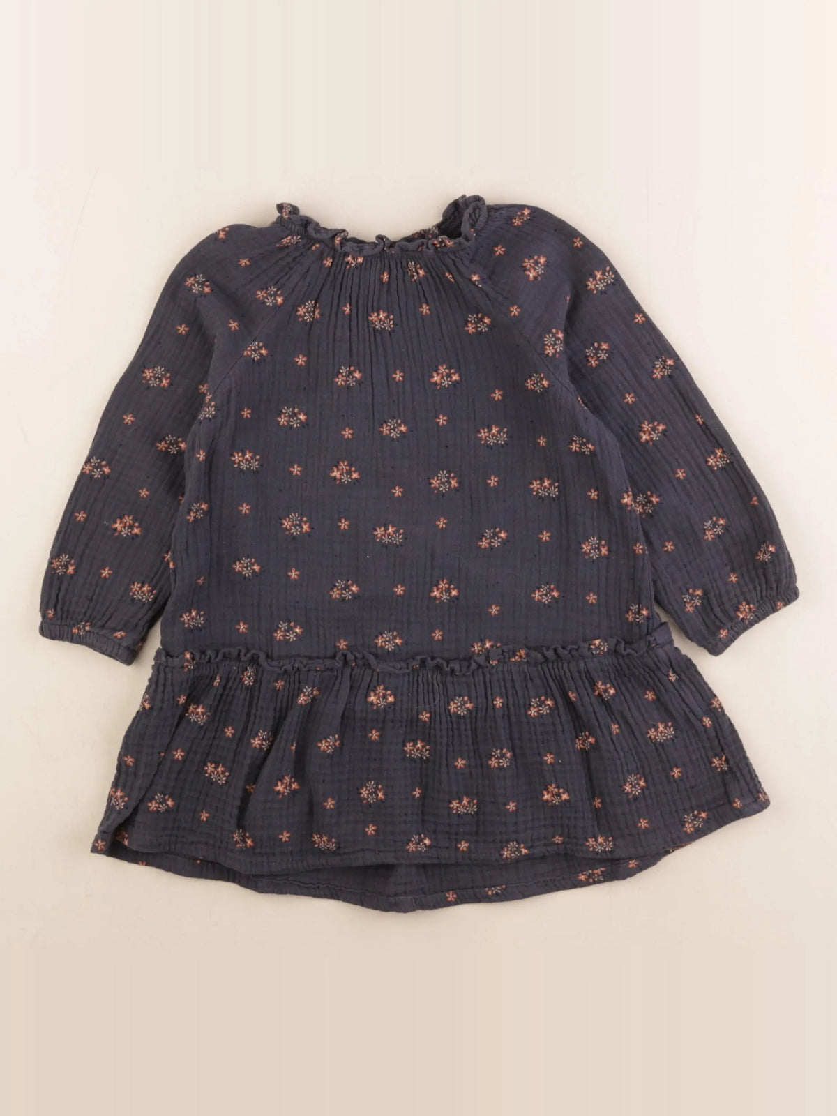 Vertbaudet - robe gris - 3 ans