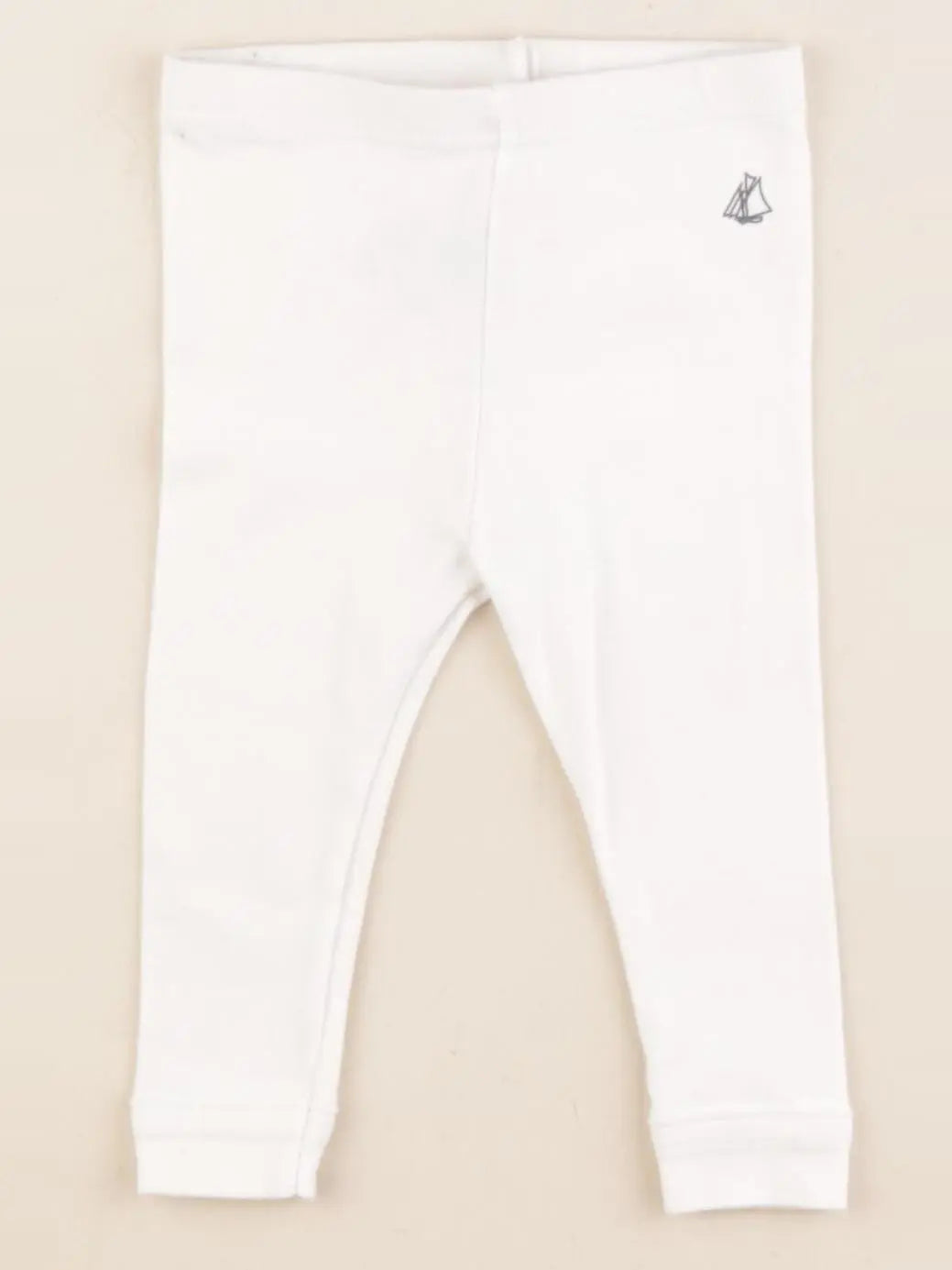 Petit Bateau - legging blanc - 6 mois