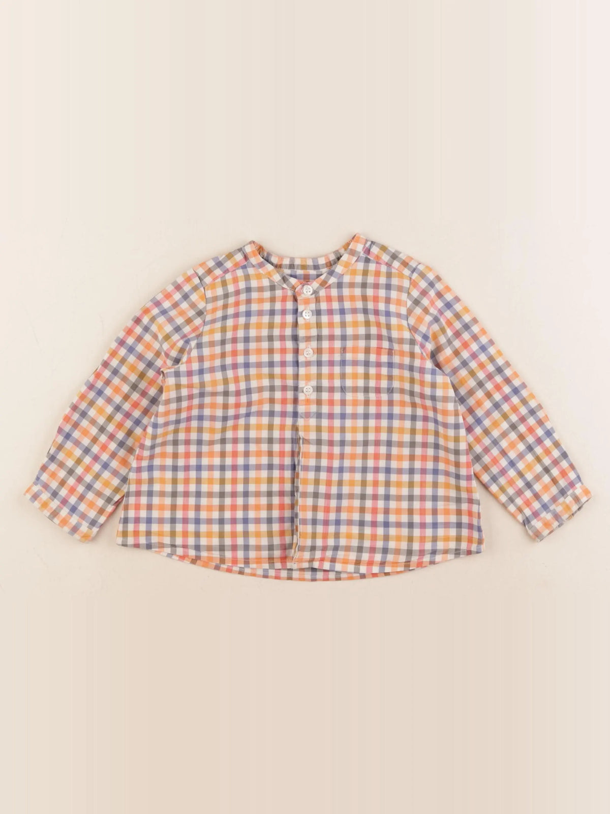 Bonpoint - chemise orange, multicolore - 18 mois