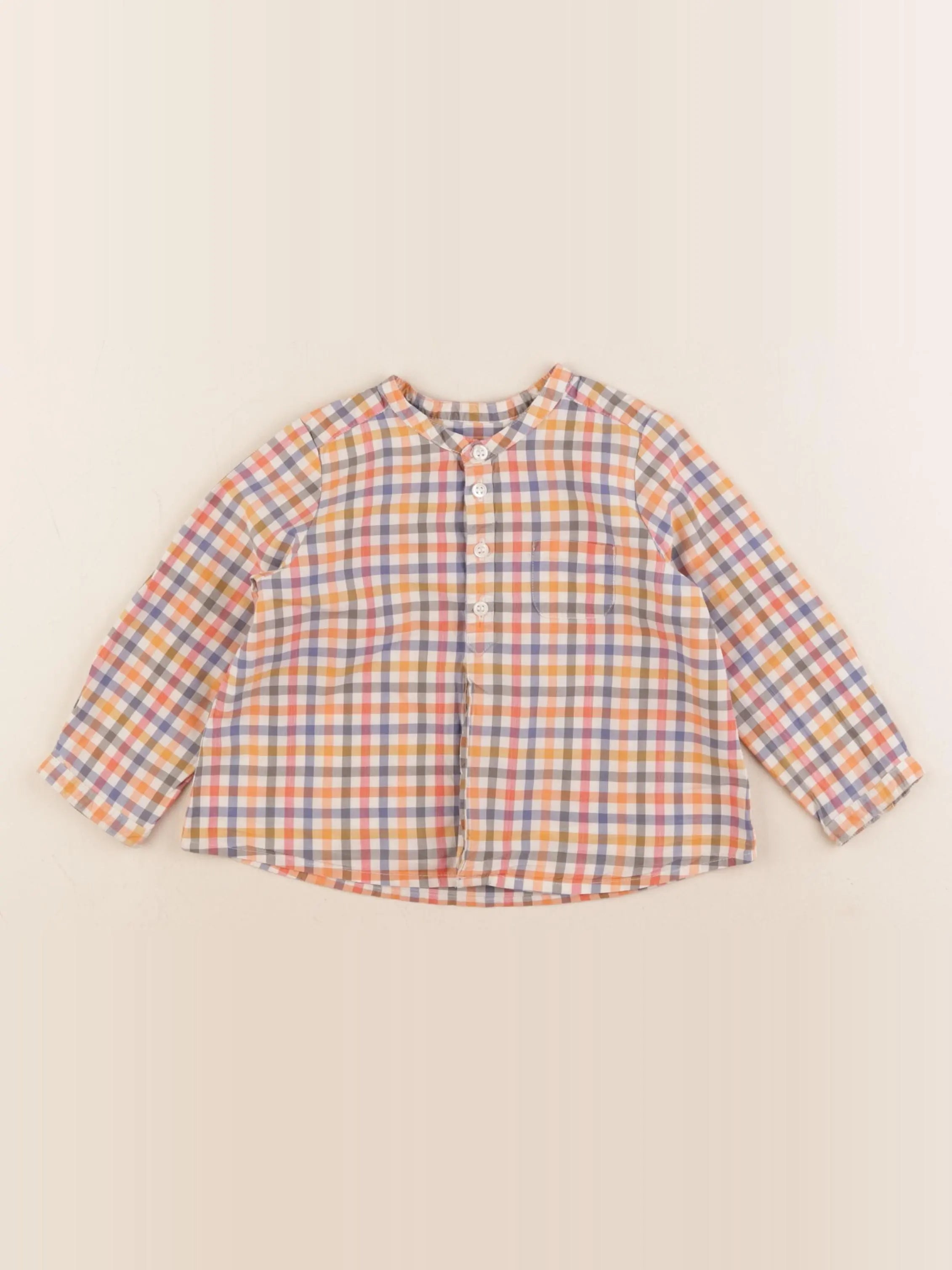 Bonpoint - chemise orange, multicolore - 18 mois