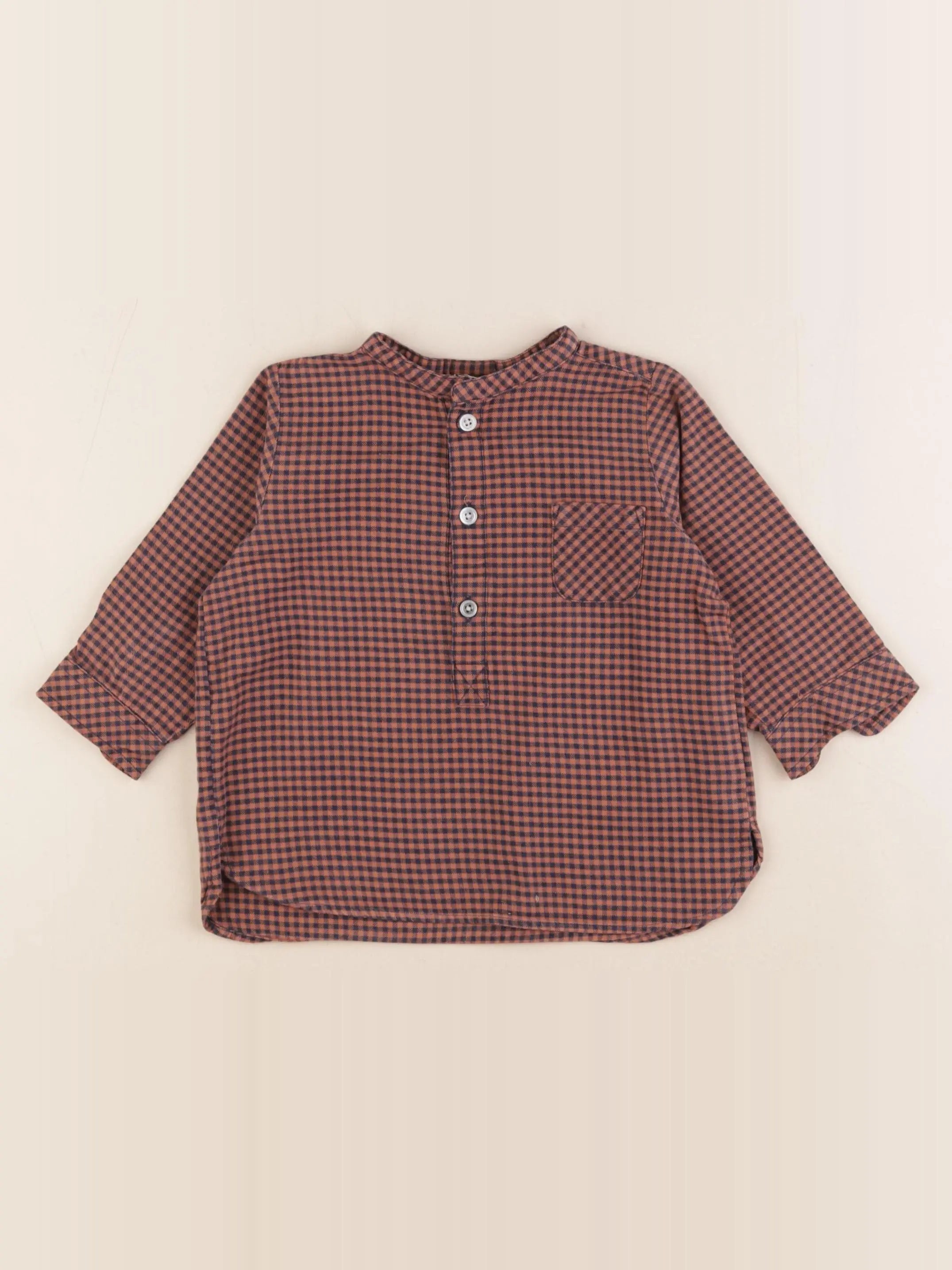 Bonton - chemise marron - 18 mois