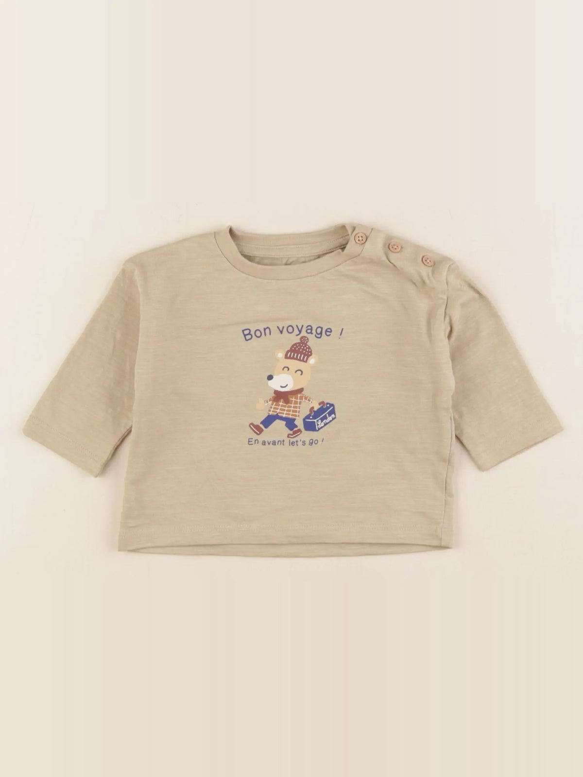 Vertbaudet - tee-shirt vert - 3 mois