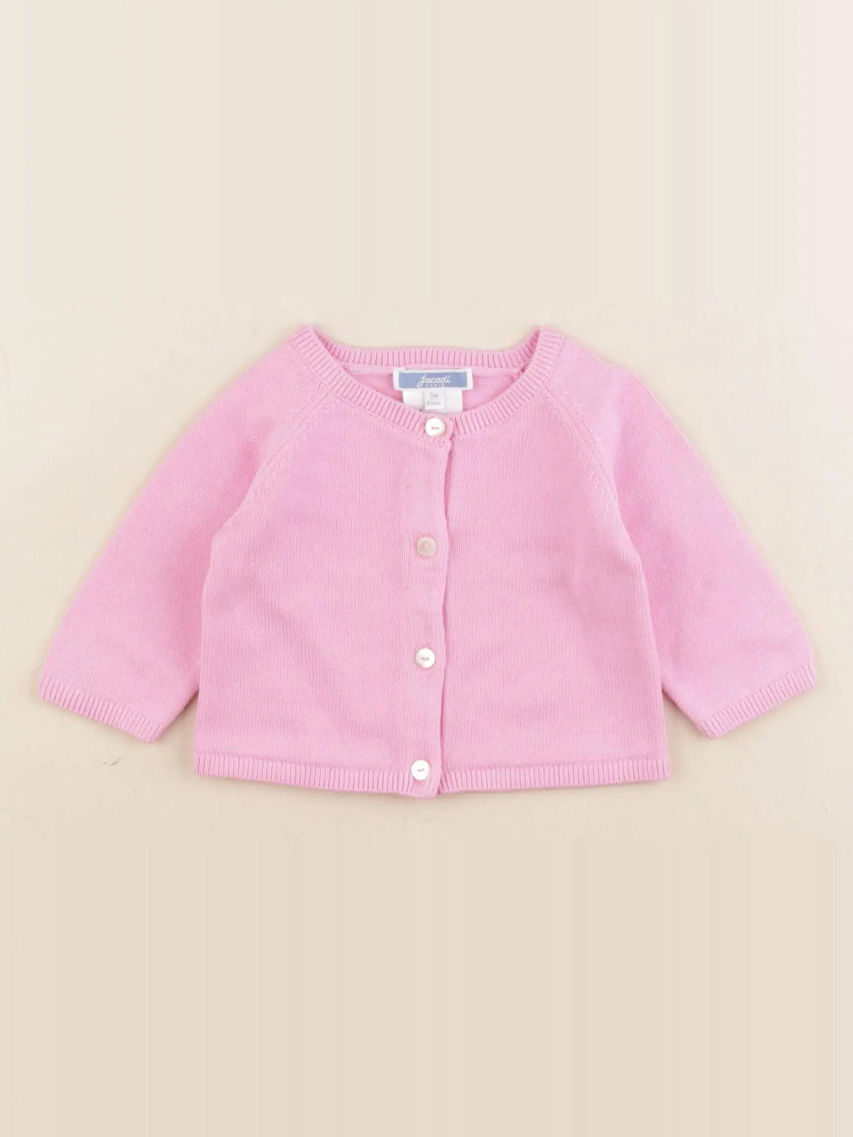 Jacadi - gilet rose - 3 mois