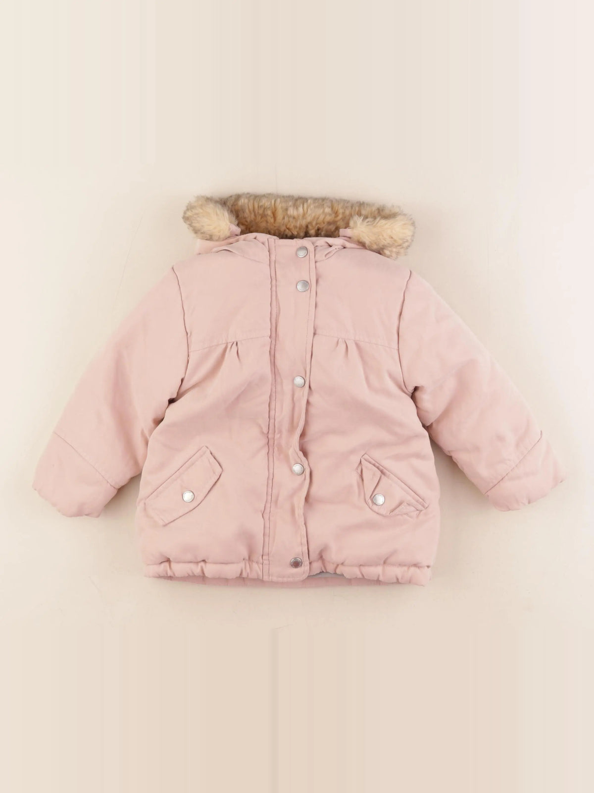 Vertbaudet - parka rose - 2 ans
