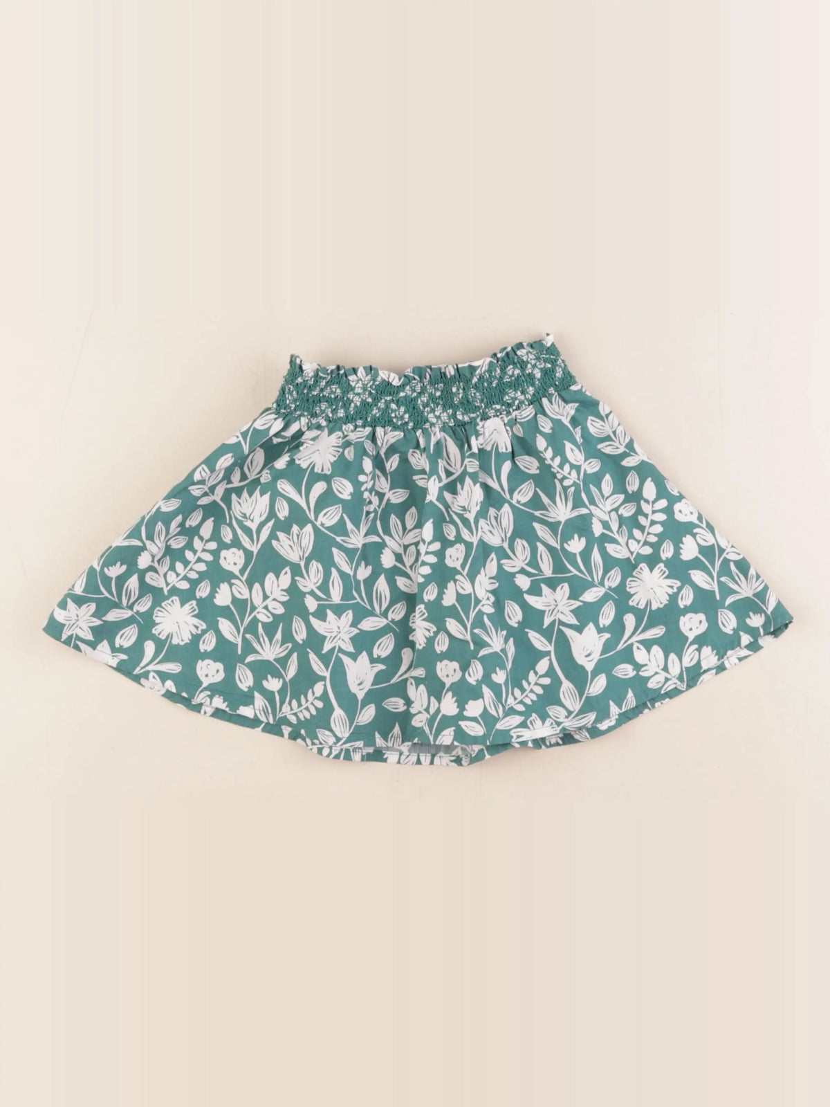 Vertbaudet - jupe blanc, vert - 3 ans