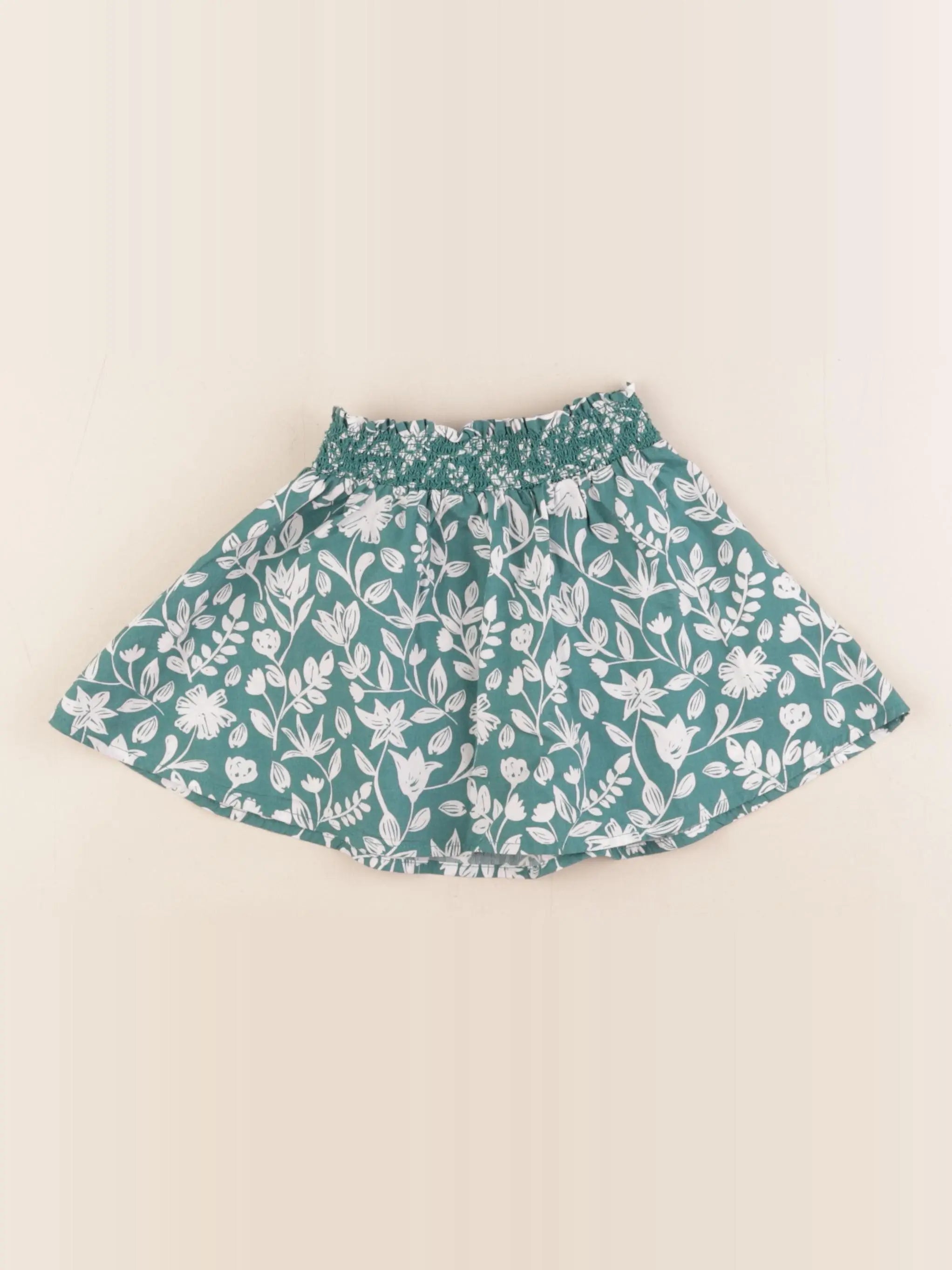 Vertbaudet - jupe blanc, vert - 3 ans