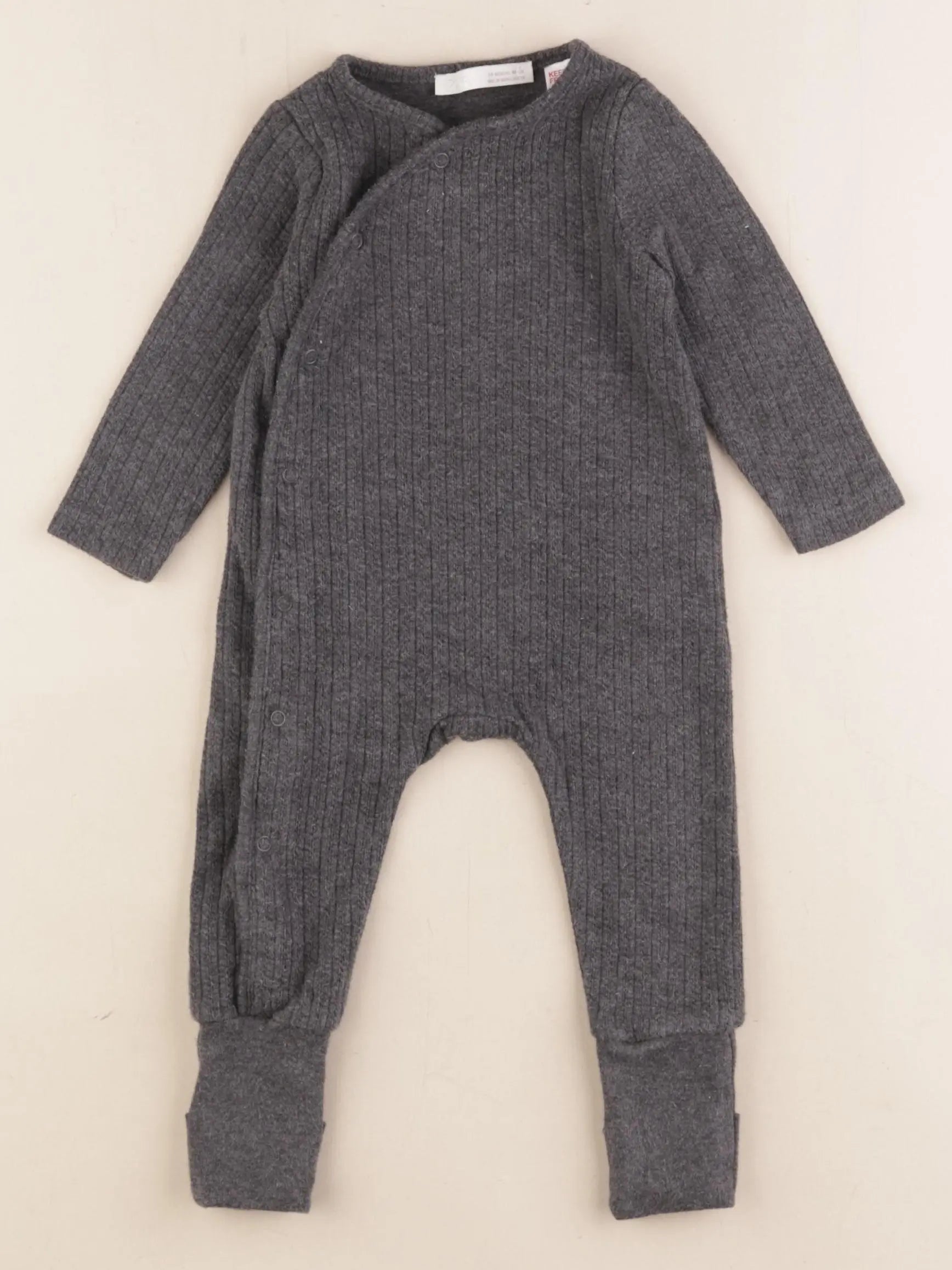 Zara - combinaison gris - 3/6 mois