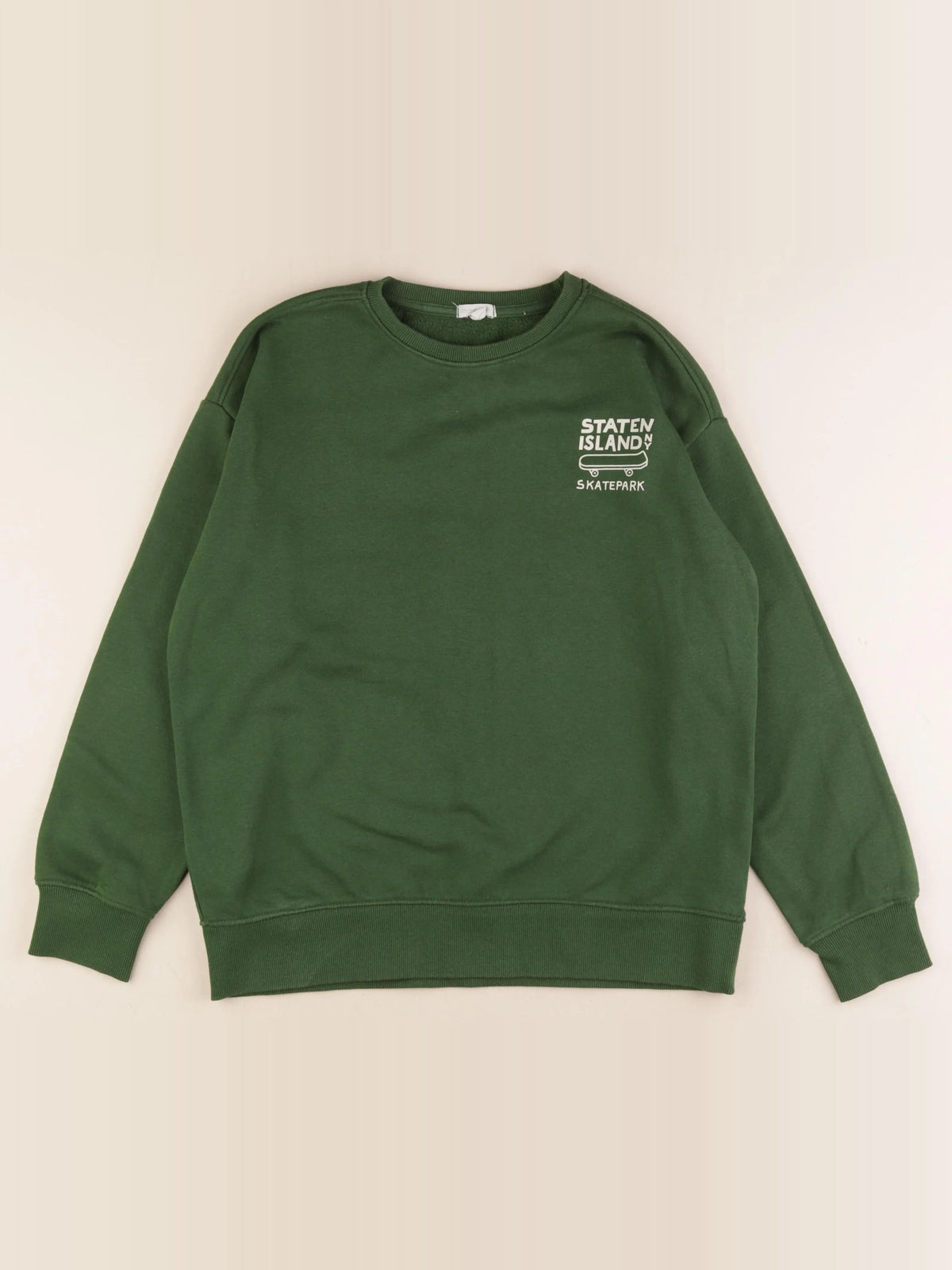 Vertbaudet - sweat vert - 13/14 ans