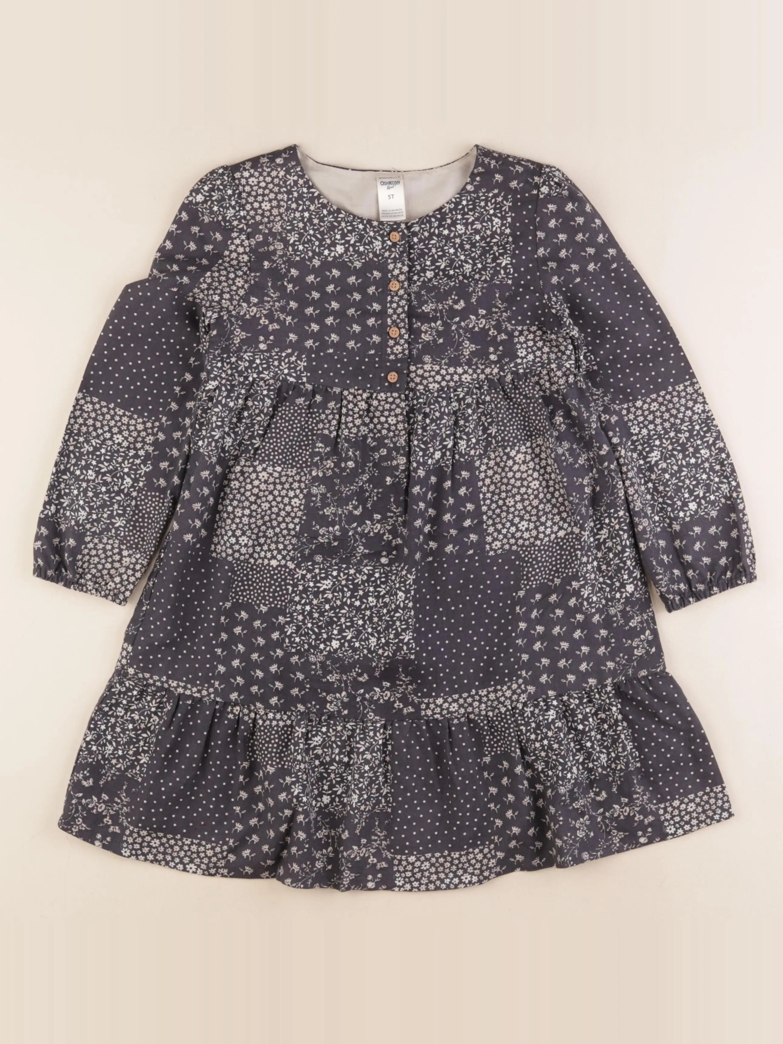 Oshkosh - robe gris - 5 ans