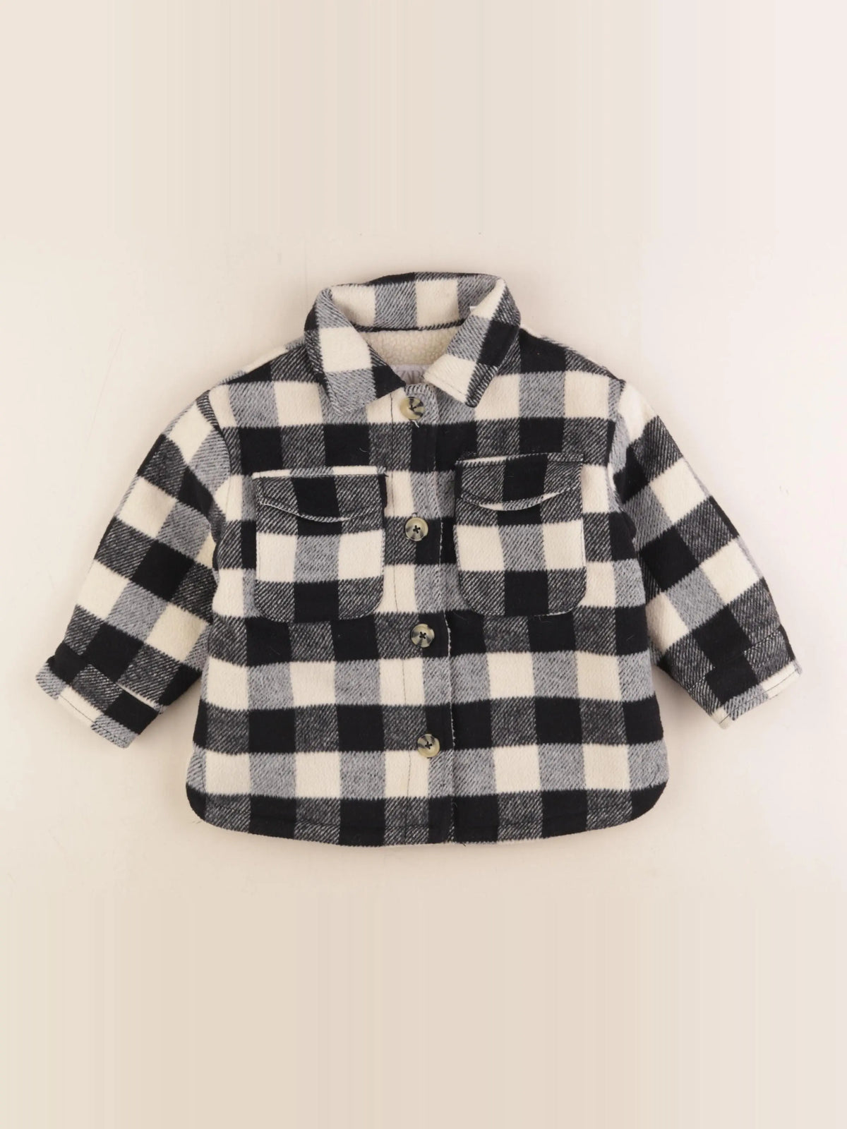 Zara - sur-chemise blanc, noir - 18/24 mois
