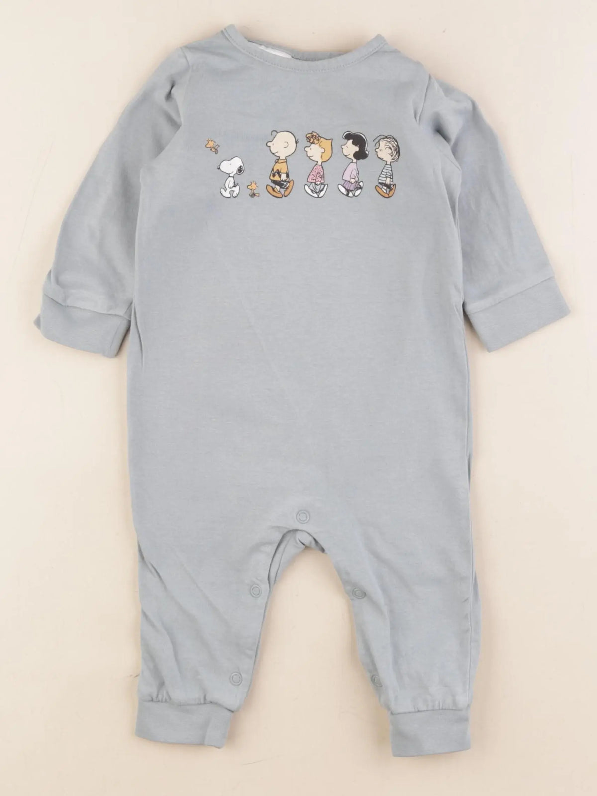 H&M - pyjama coton bleu - 2/4 mois