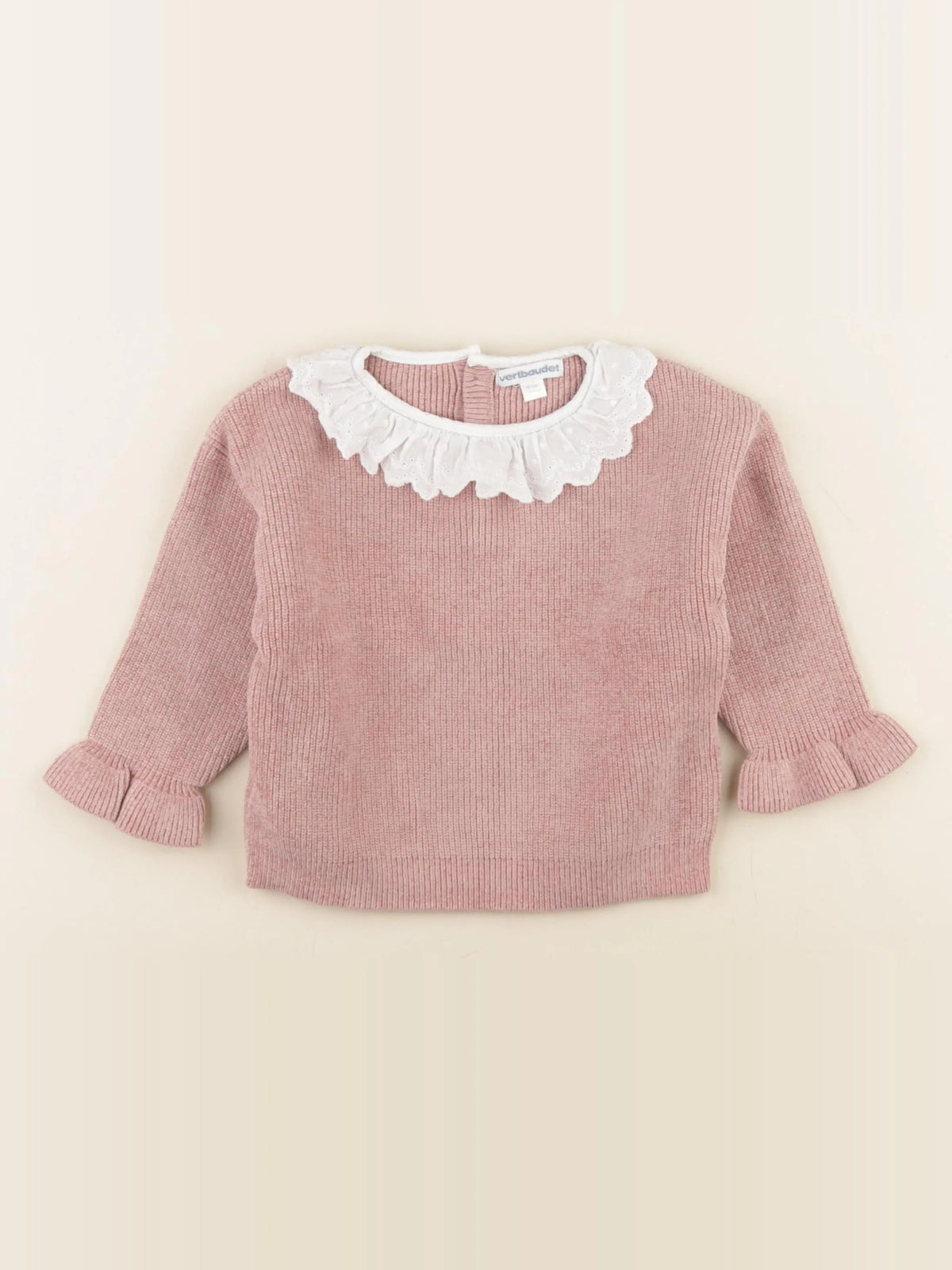 Vertbaudet - pull rose - 18 mois
