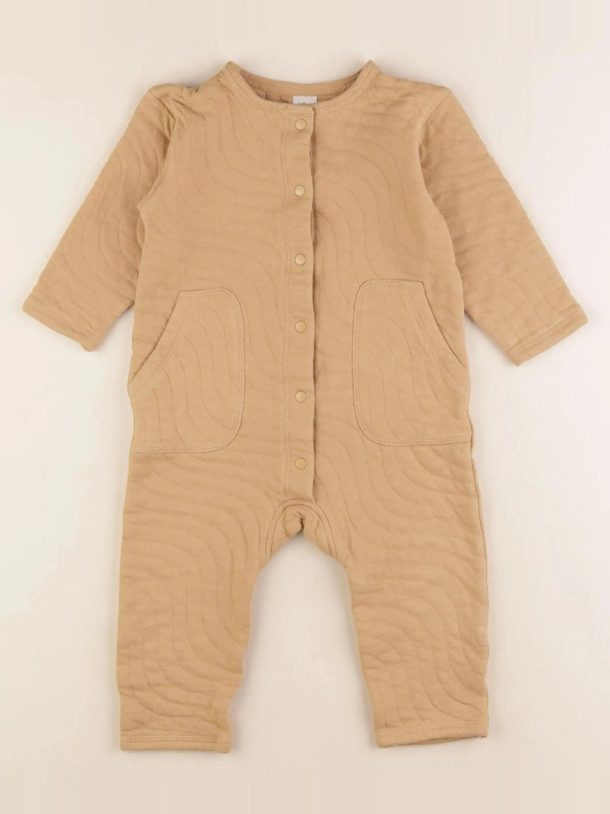 H&M - combinaison marron - 12/18 mois