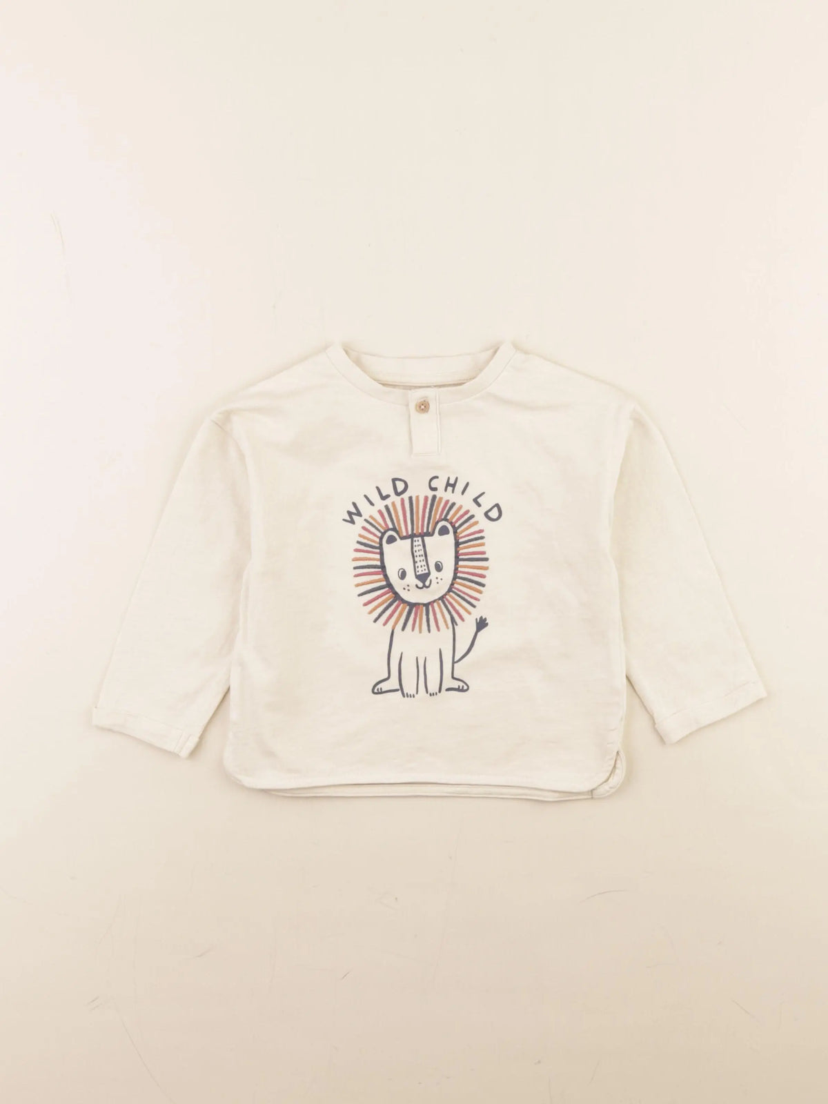 Vertbaudet - tee-shirt beige - 18 mois