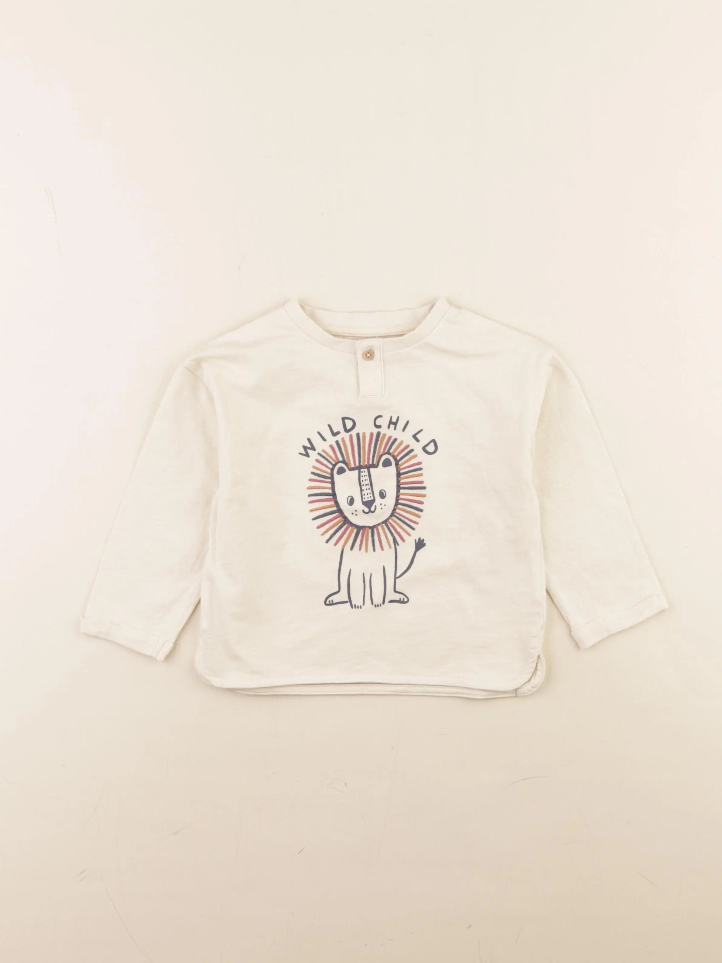 Vertbaudet - tee-shirt beige - 18 mois