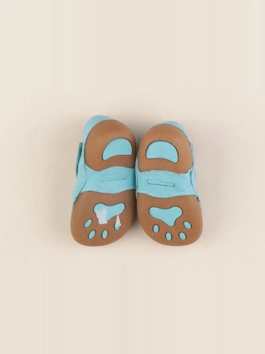 Vertbaudet - chaussons bleu - pointure 16