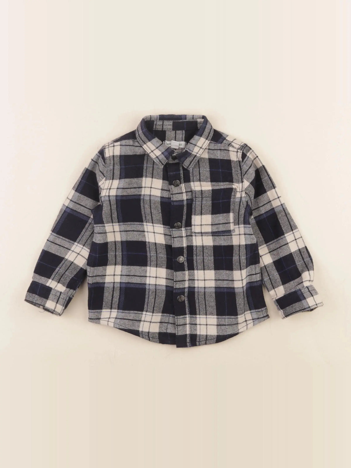 Vertbaudet - chemise bleu - 2 ans