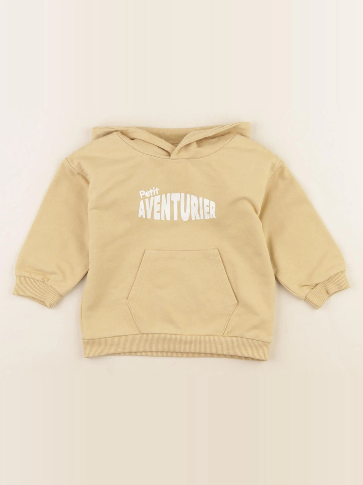 Vertbaudet - sweat jaune - 12 mois