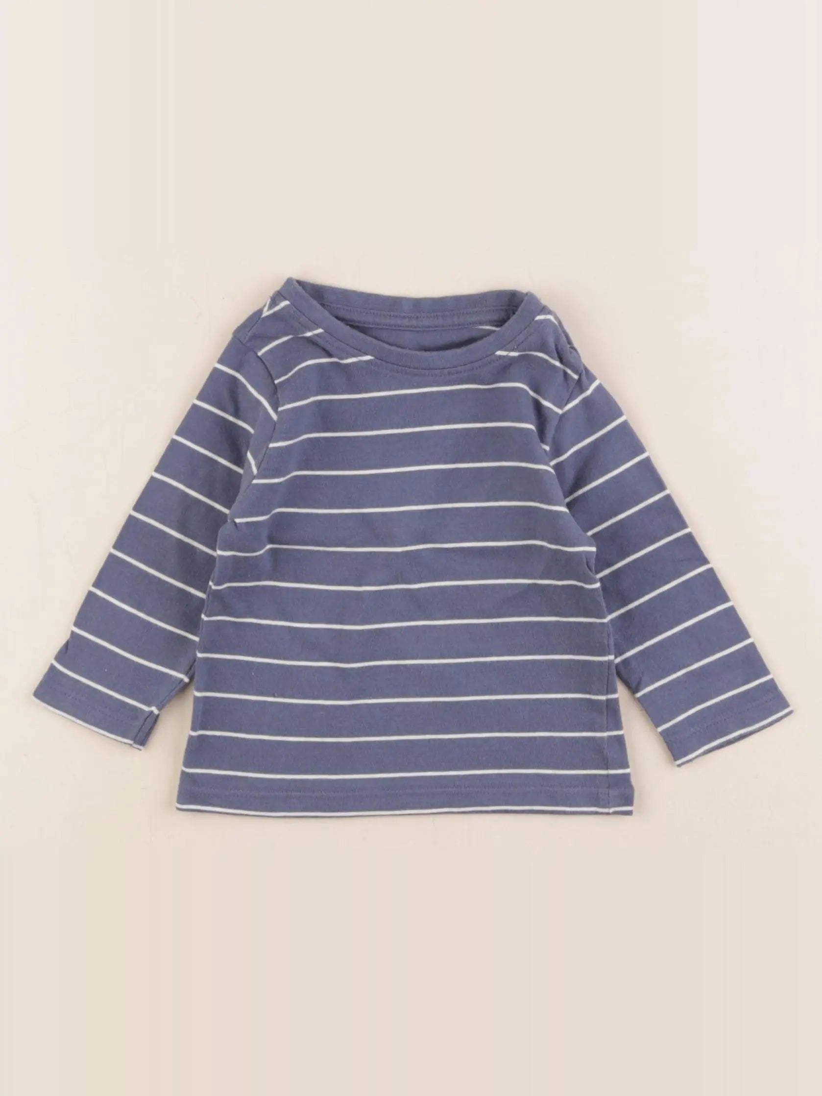 Vertbaudet - tee-shirt bleu - 6 mois