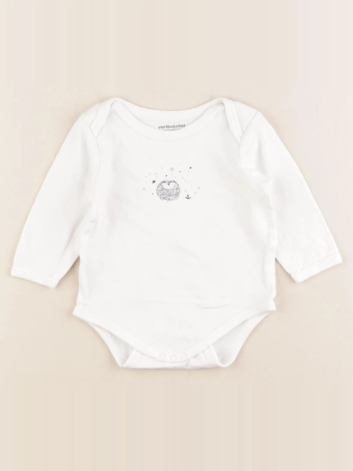 Vertbaudet - body blanc - 6 mois