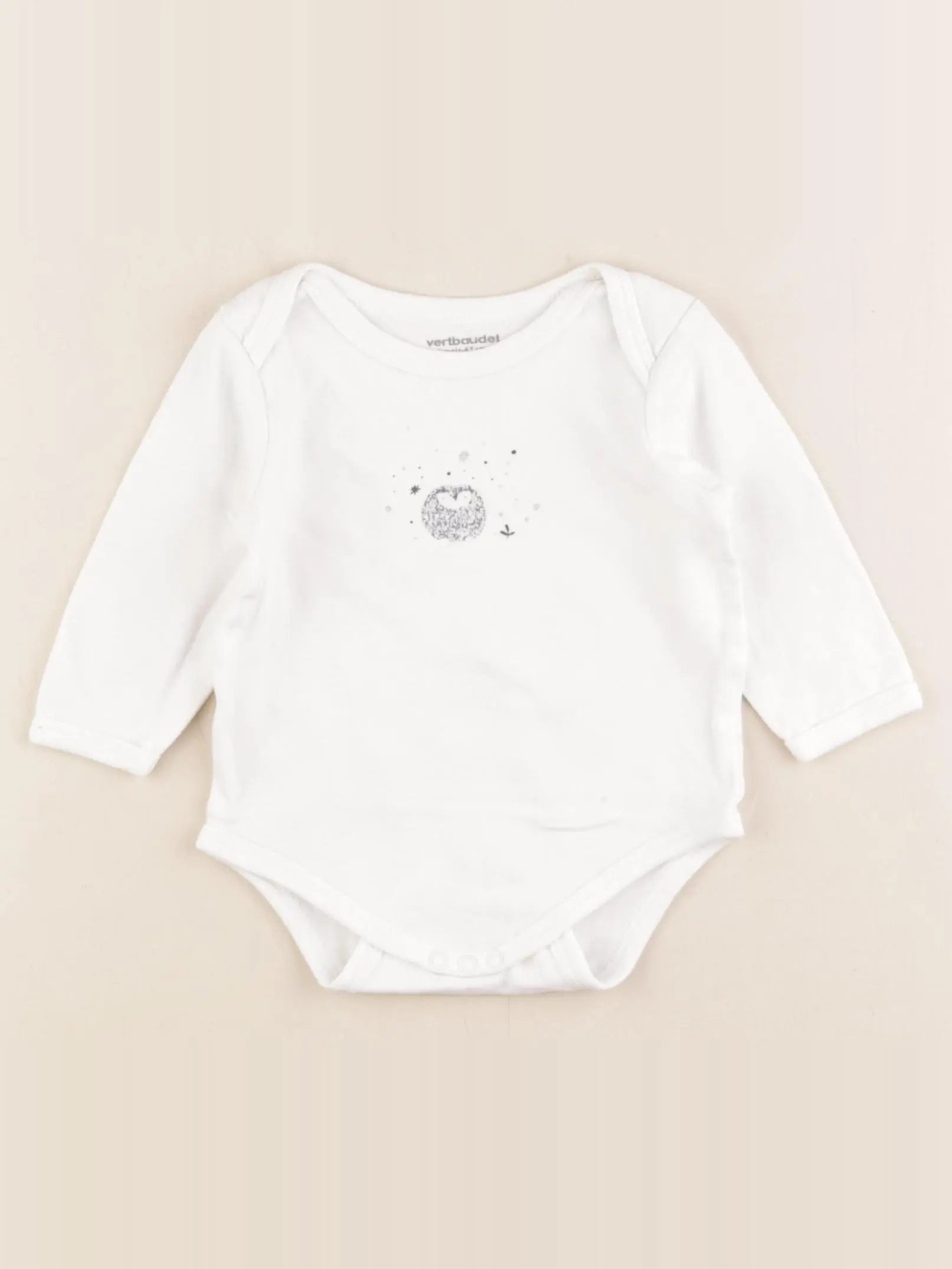 Vertbaudet - body blanc - 6 mois