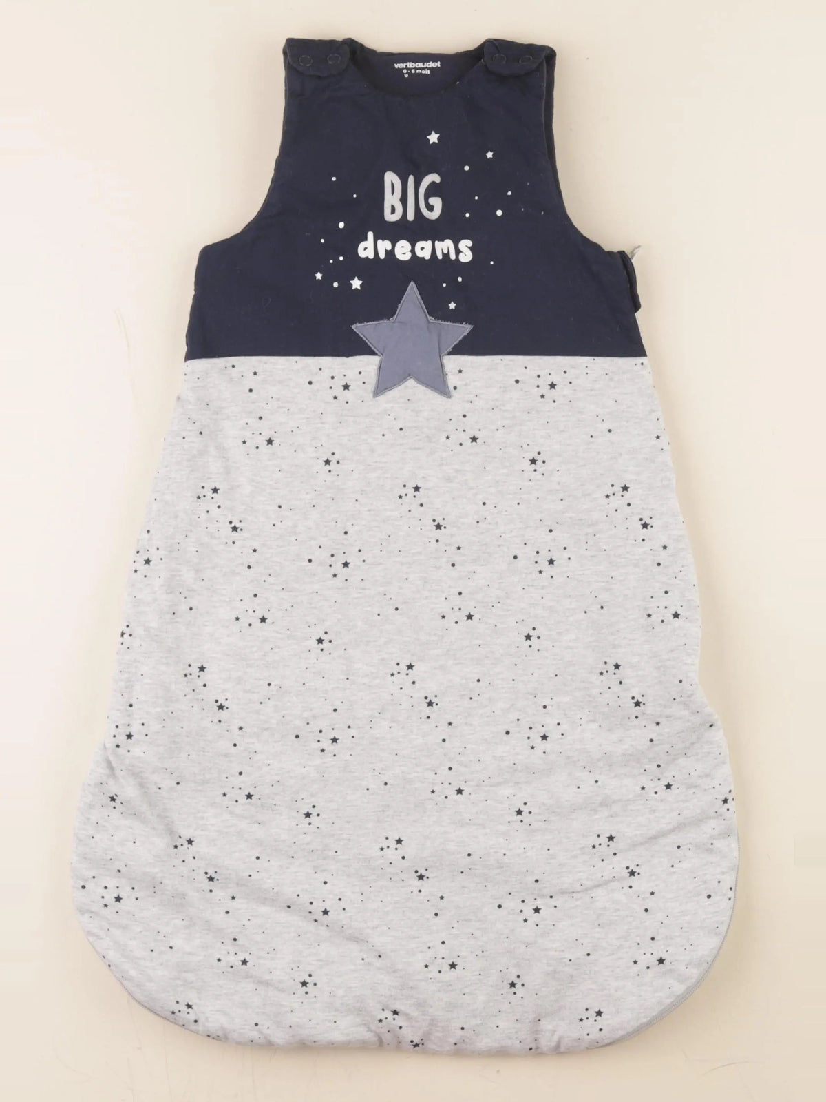Vertbaudet - gigoteuse TOG 2 bleu, gris - 0/6 mois