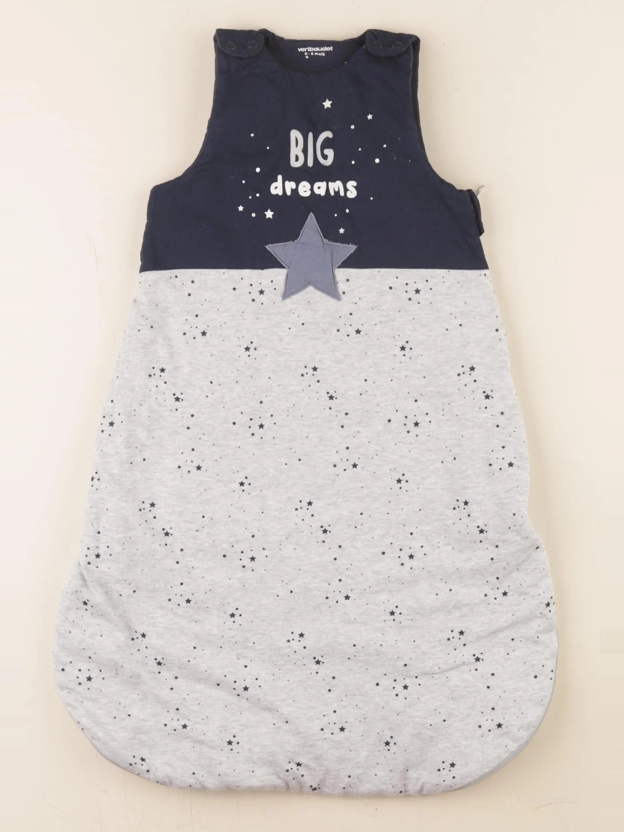 Vertbaudet - gigoteuse TOG 2 bleu, gris - 0/6 mois