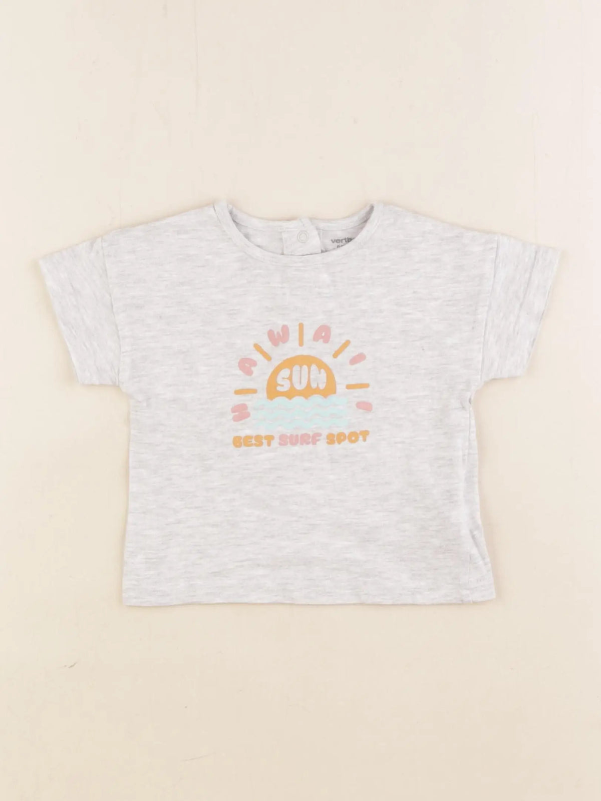 Vertbaudet - tee-shirt gris - 6 mois