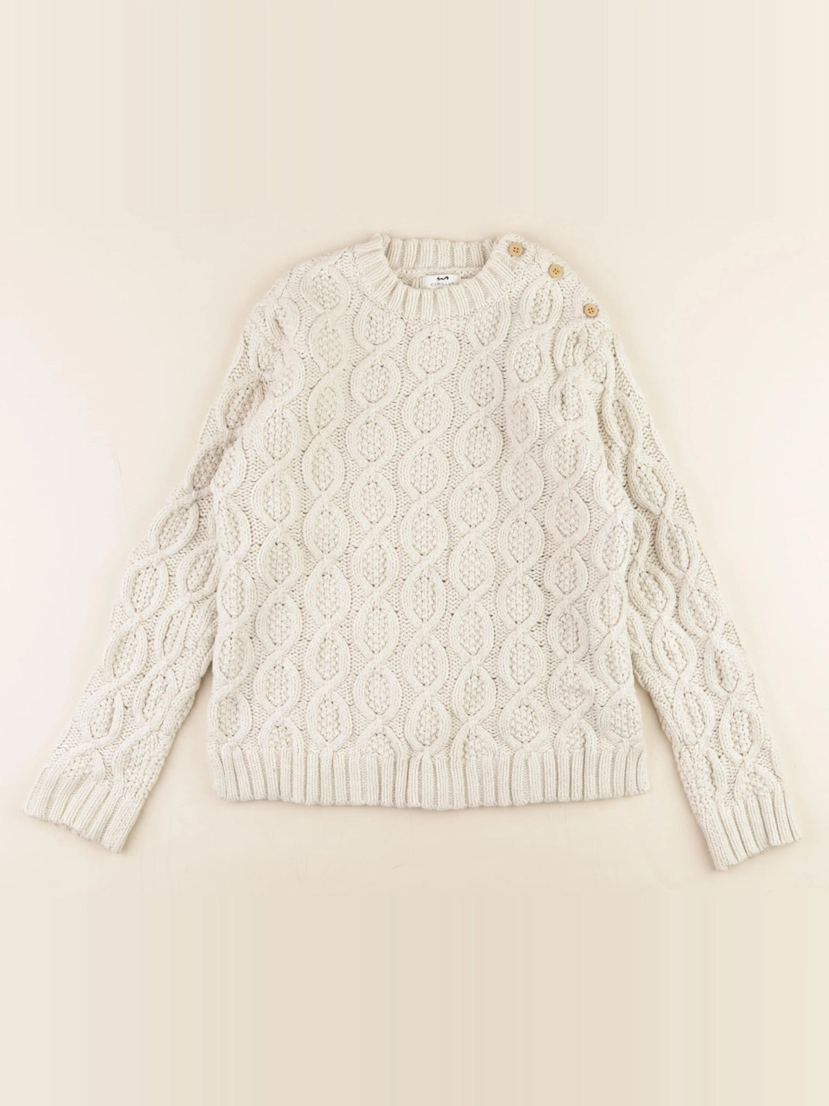 Cyrillus - pull beige - 12 ans