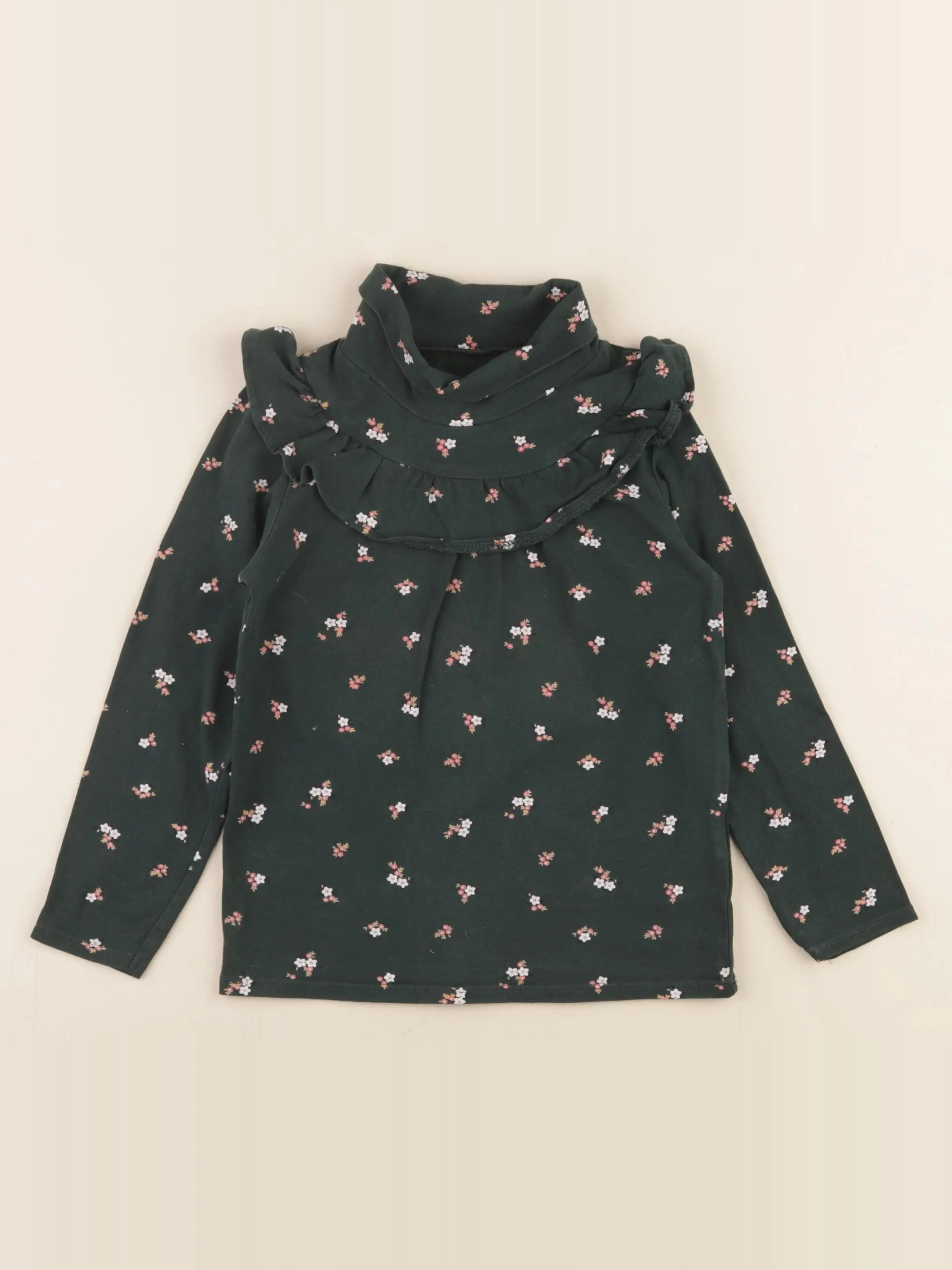 Vertbaudet - sous-pull vert - 5 ans