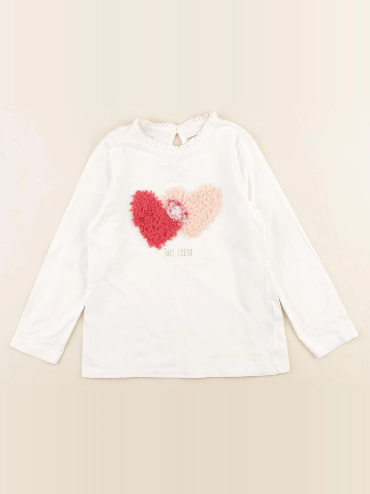 Vertbaudet - tee-shirt blanc - 6 ans