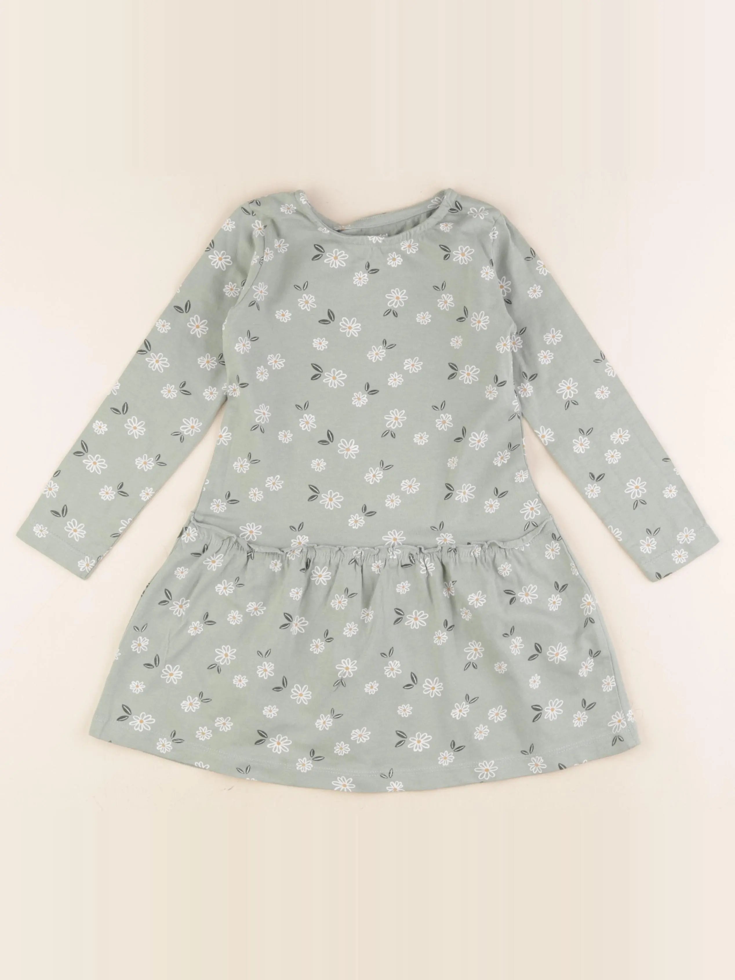 Vertbaudet - robe vert - 4 ans