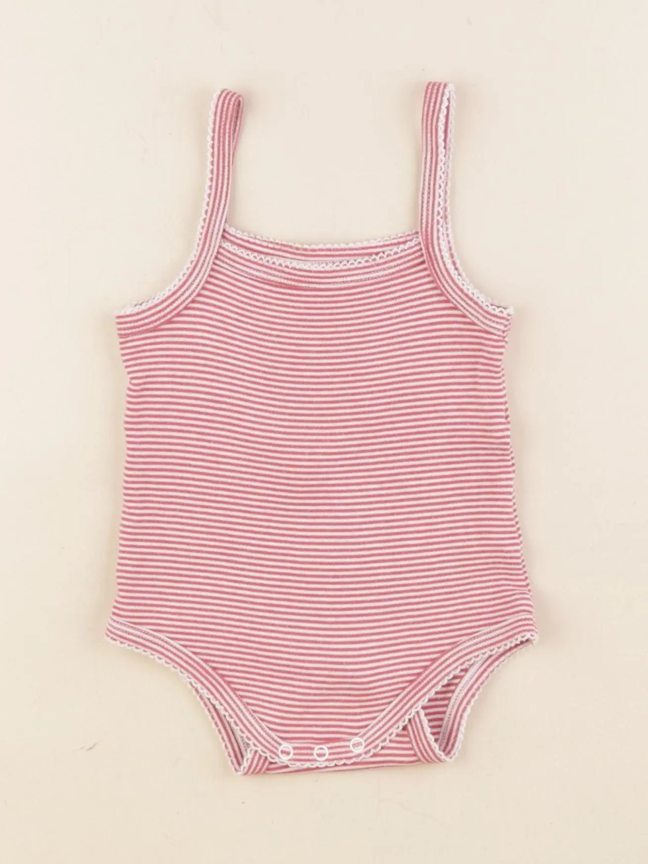 Vertbaudet - body rose - 12 mois