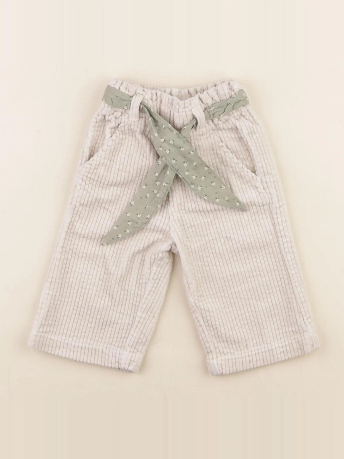 Vertbaudet - pantalon beige - 3 mois