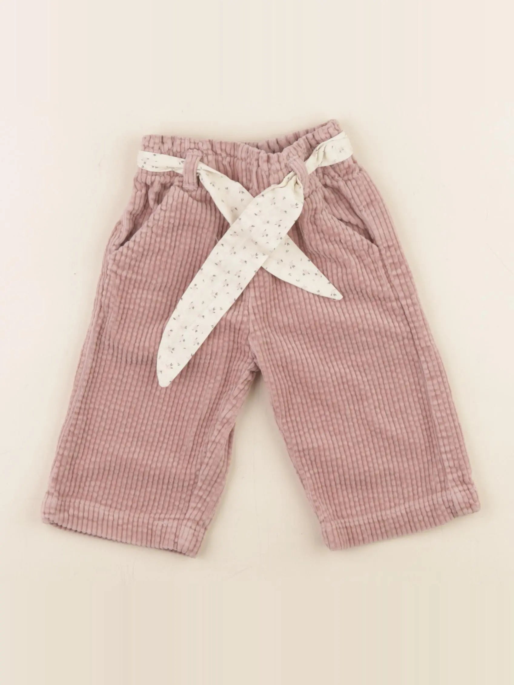 Vertbaudet - pantalon rose - 6 mois