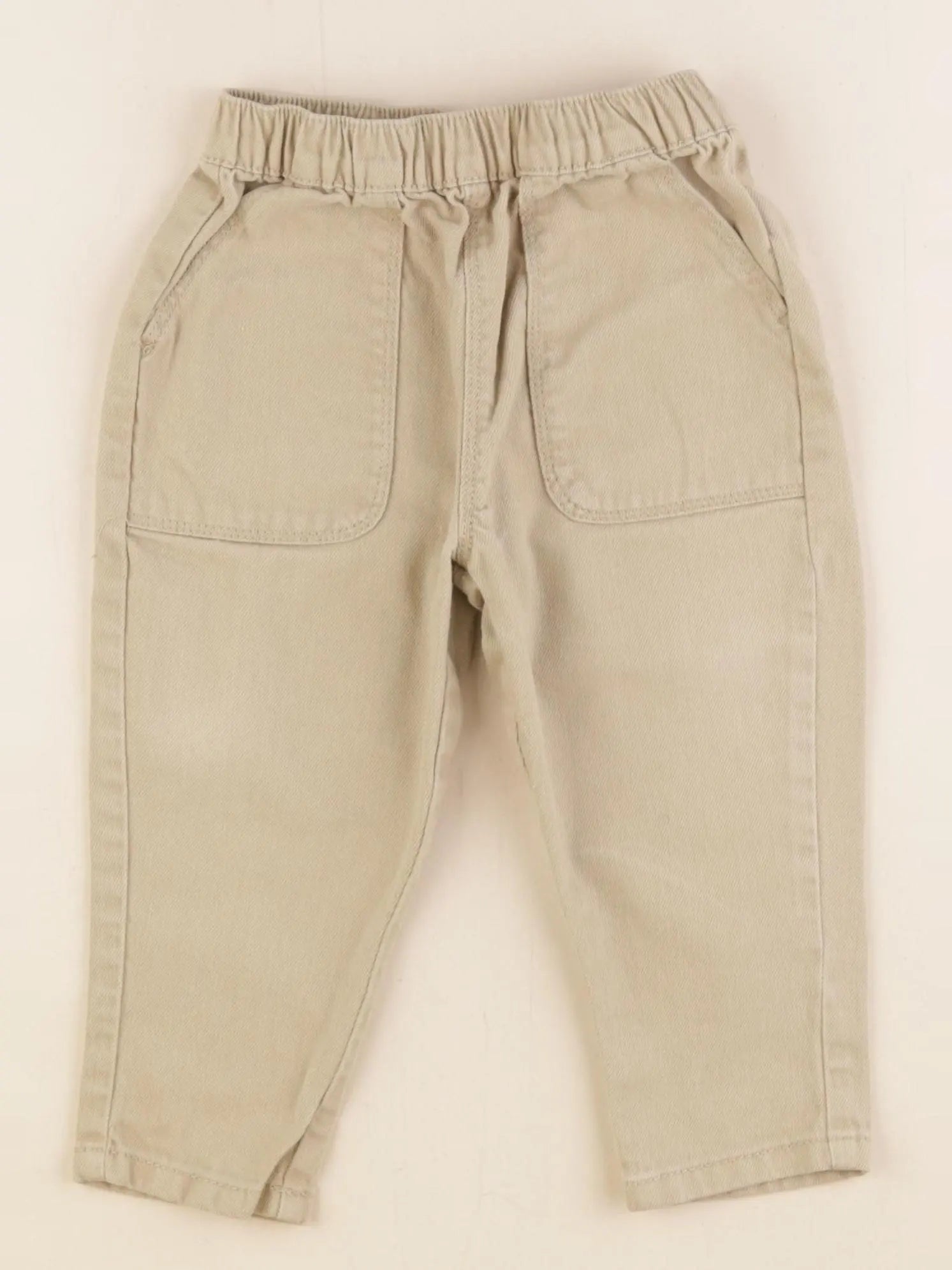 Vertbaudet - pantalon beige - 18 mois