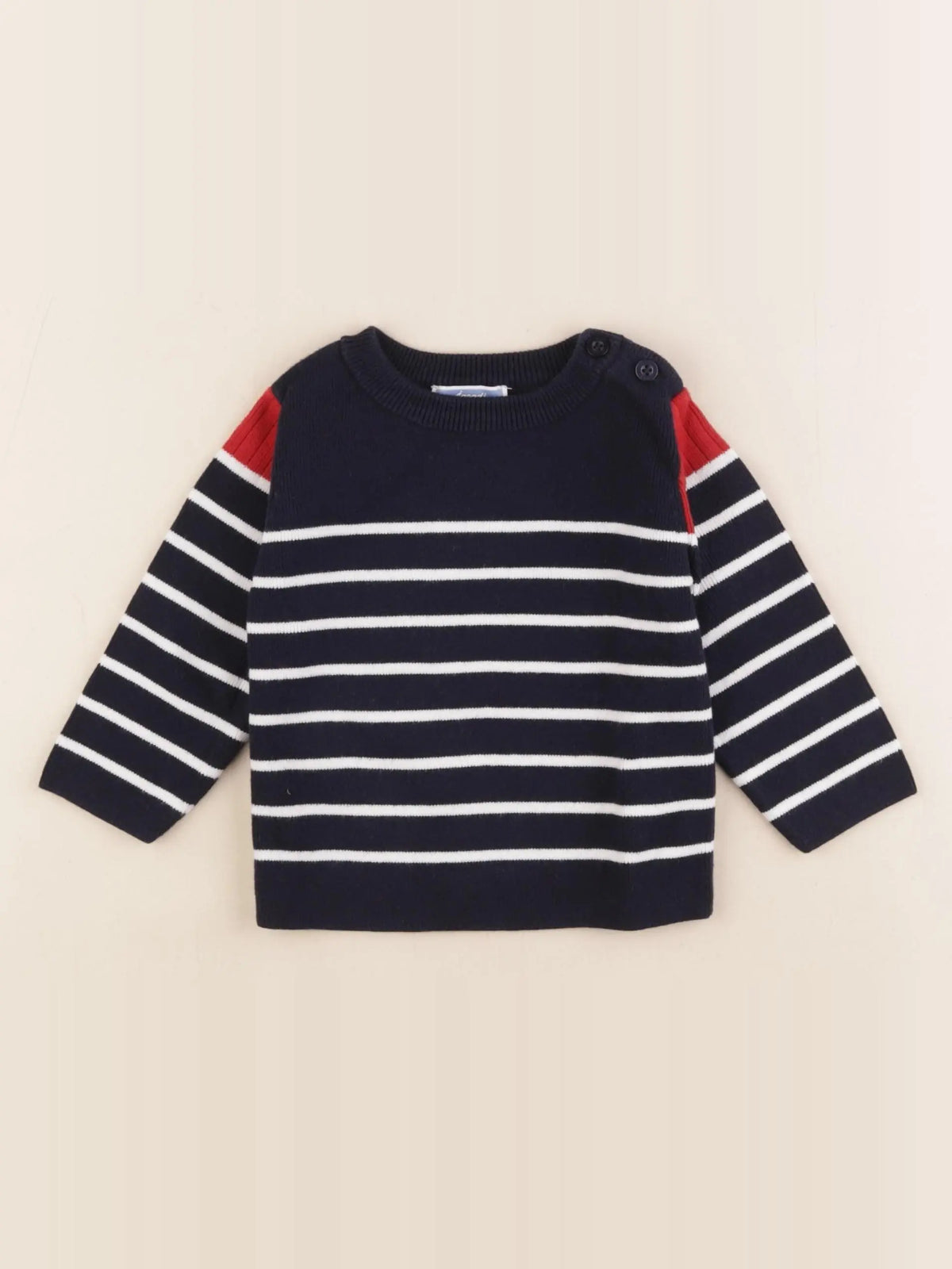 Jacadi - pull bleu - 12 mois