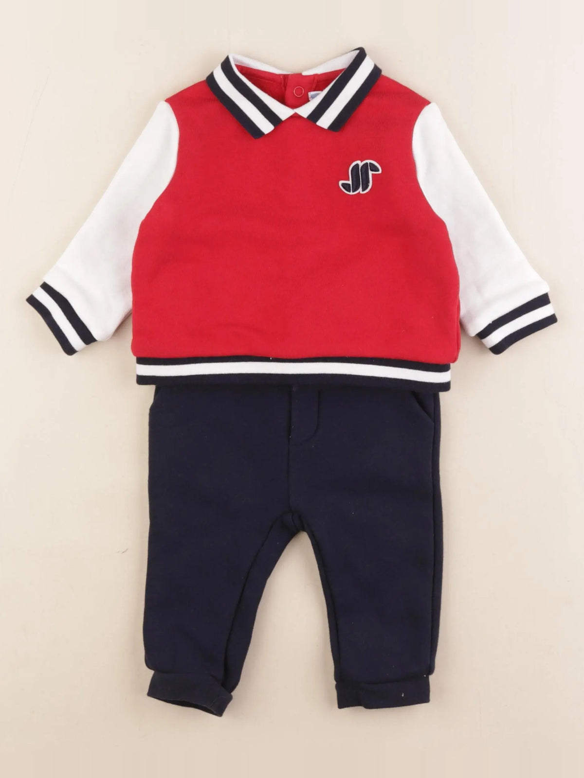 Jacadi - ensemble bleu - 6 mois