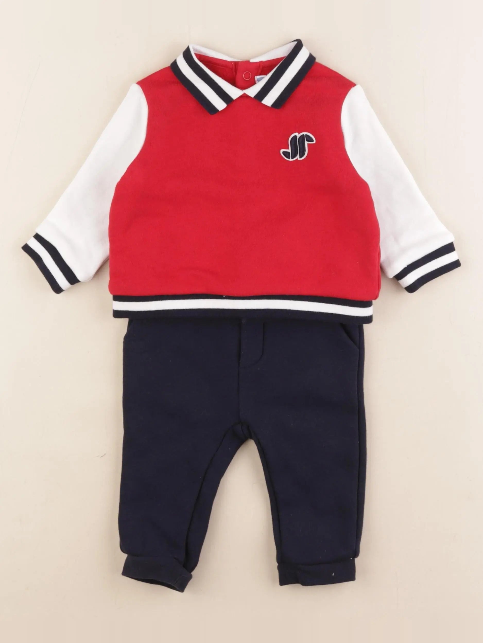 Jacadi - ensemble bleu - 6 mois