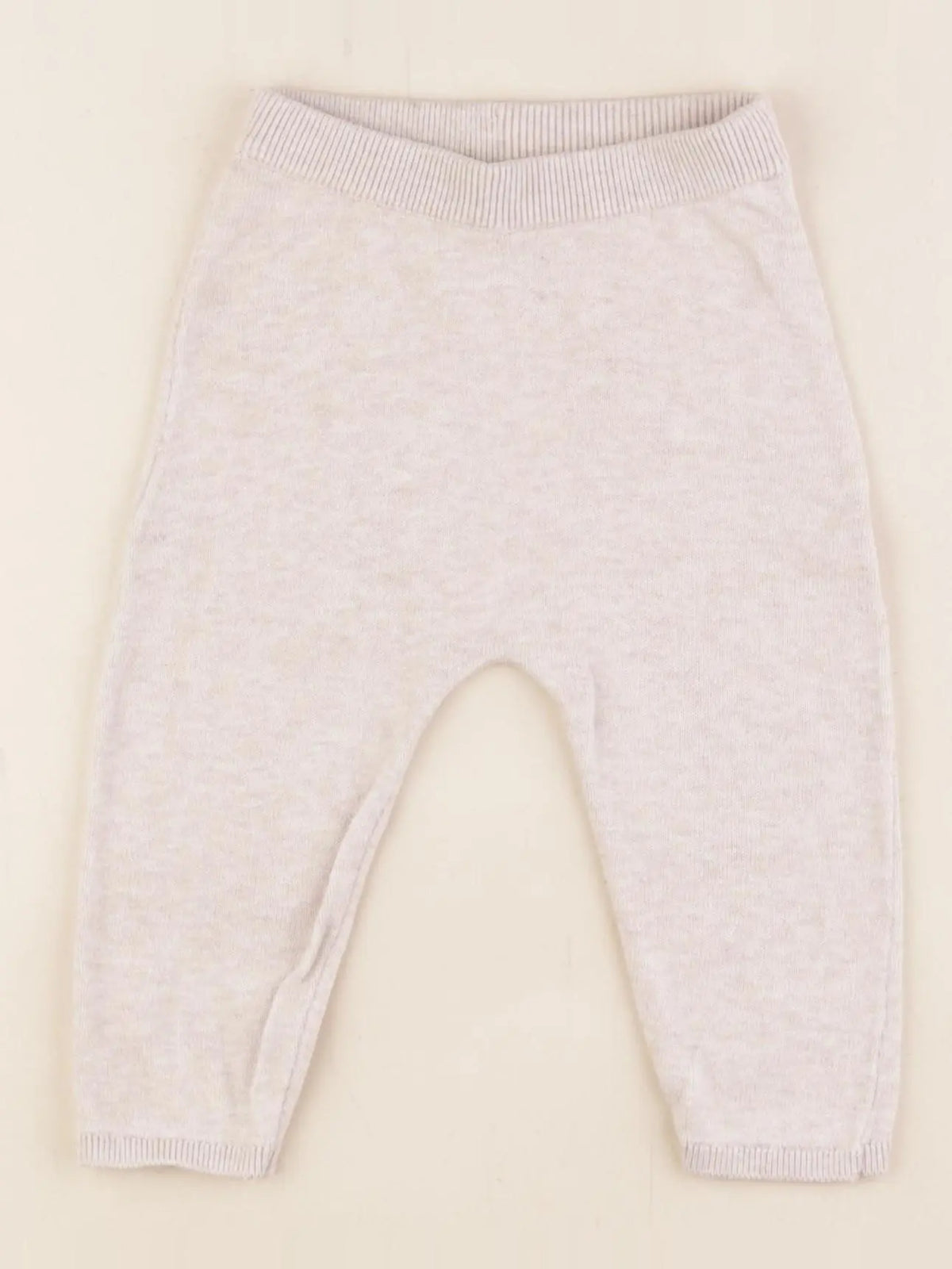 H&M - legging beige - 6/9 mois