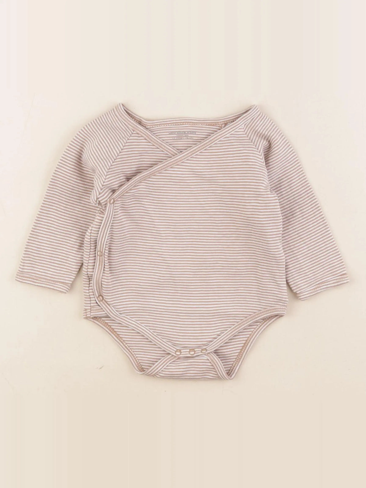 Vertbaudet - body beige - 12 mois