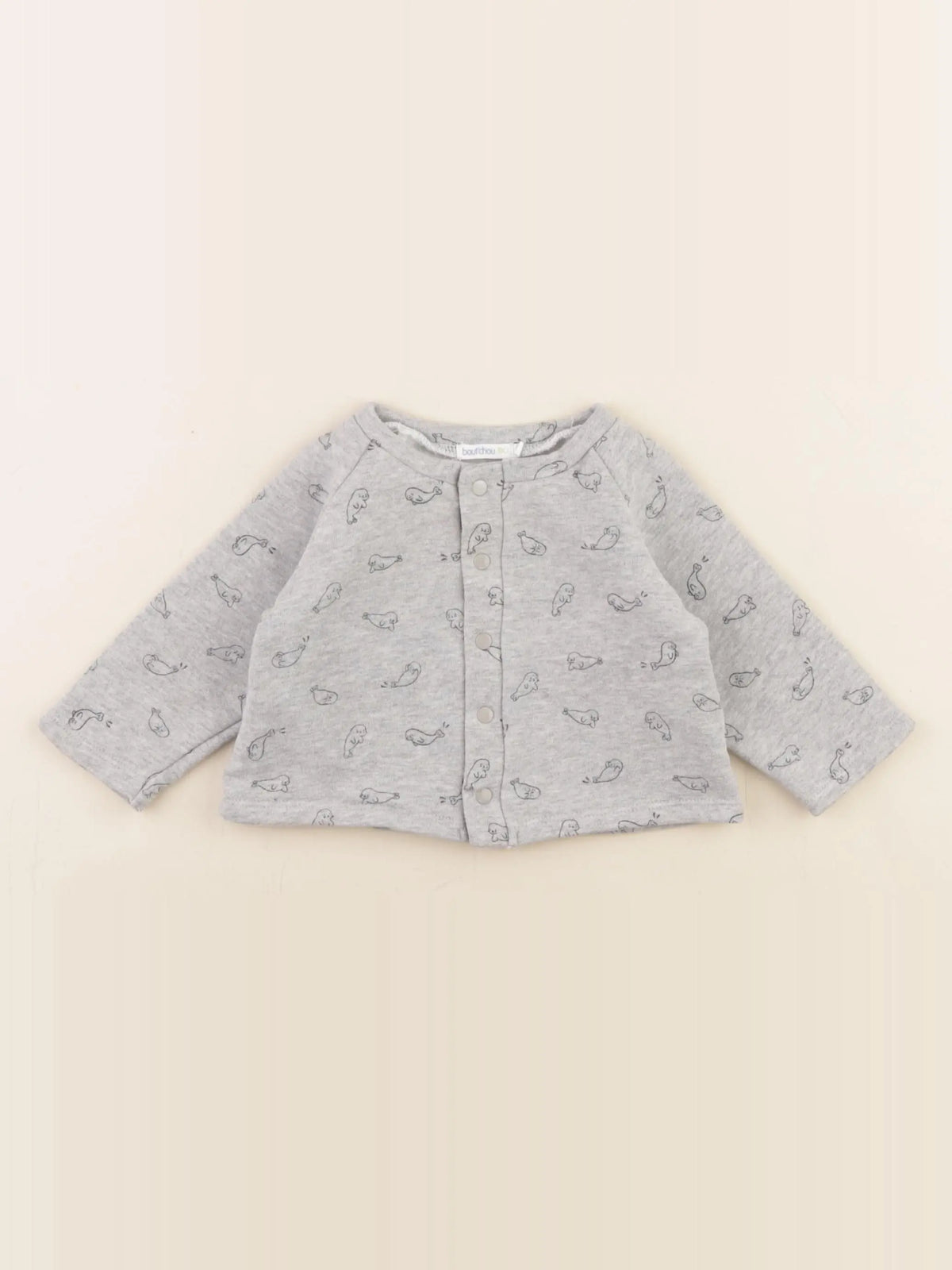 Boutchou - sweat gris - 6 mois