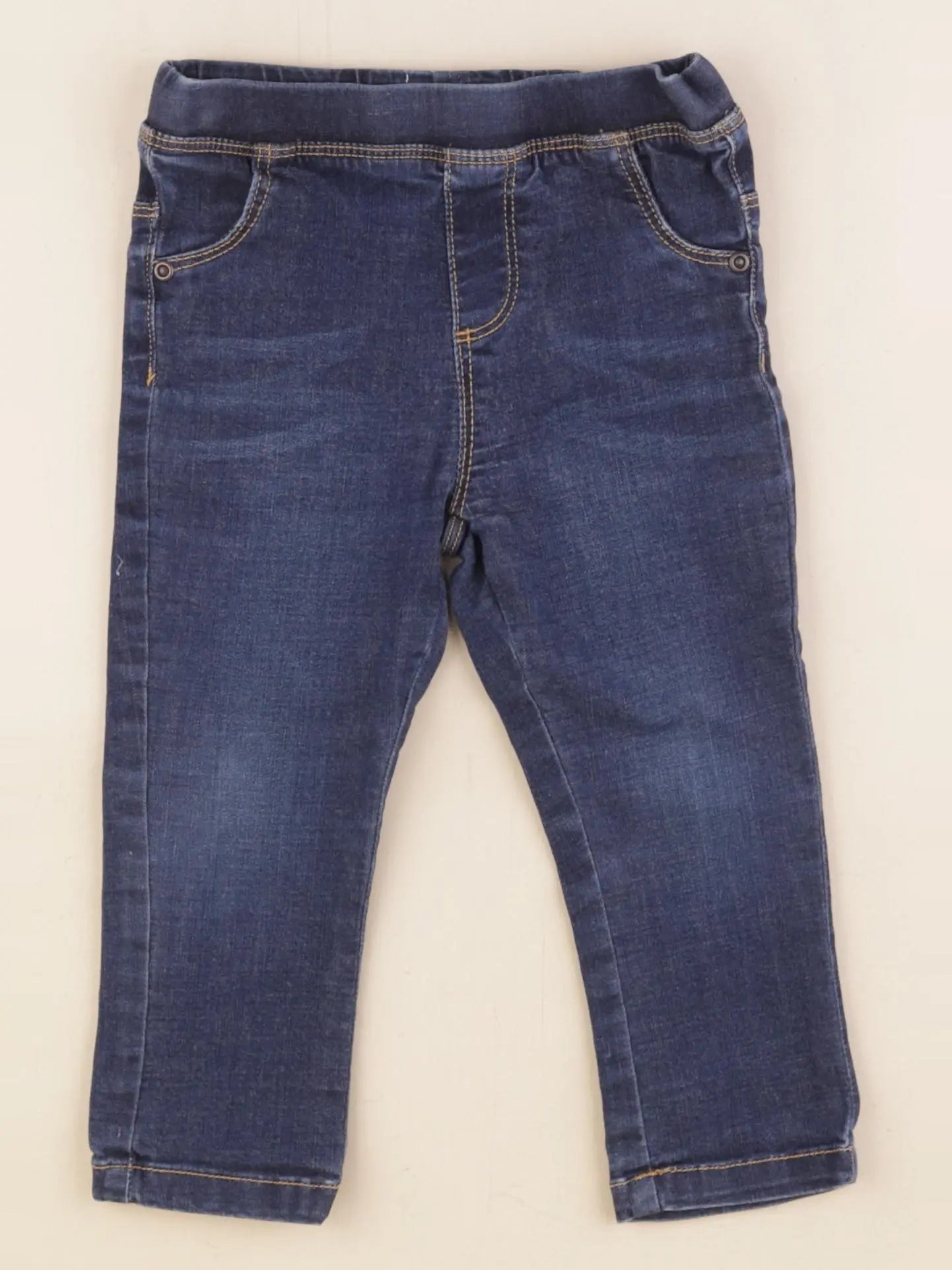 Vertbaudet - jegging bleu - 24 mois