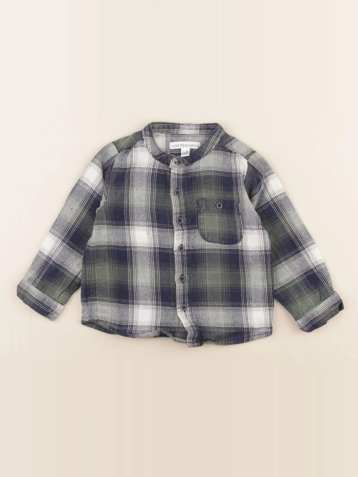 Vertbaudet - chemise bleu - 18 mois