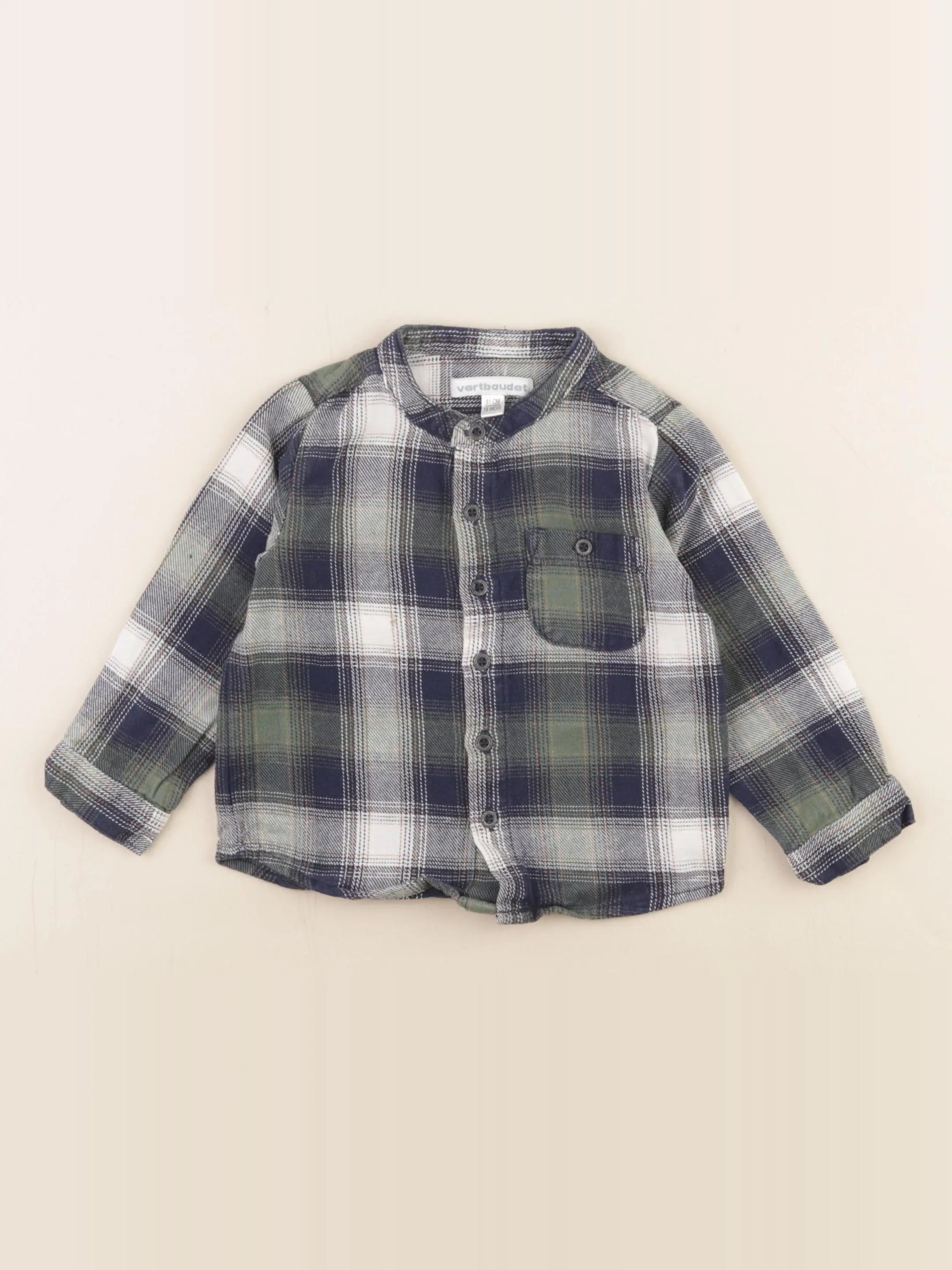 Vertbaudet - chemise bleu - 18 mois